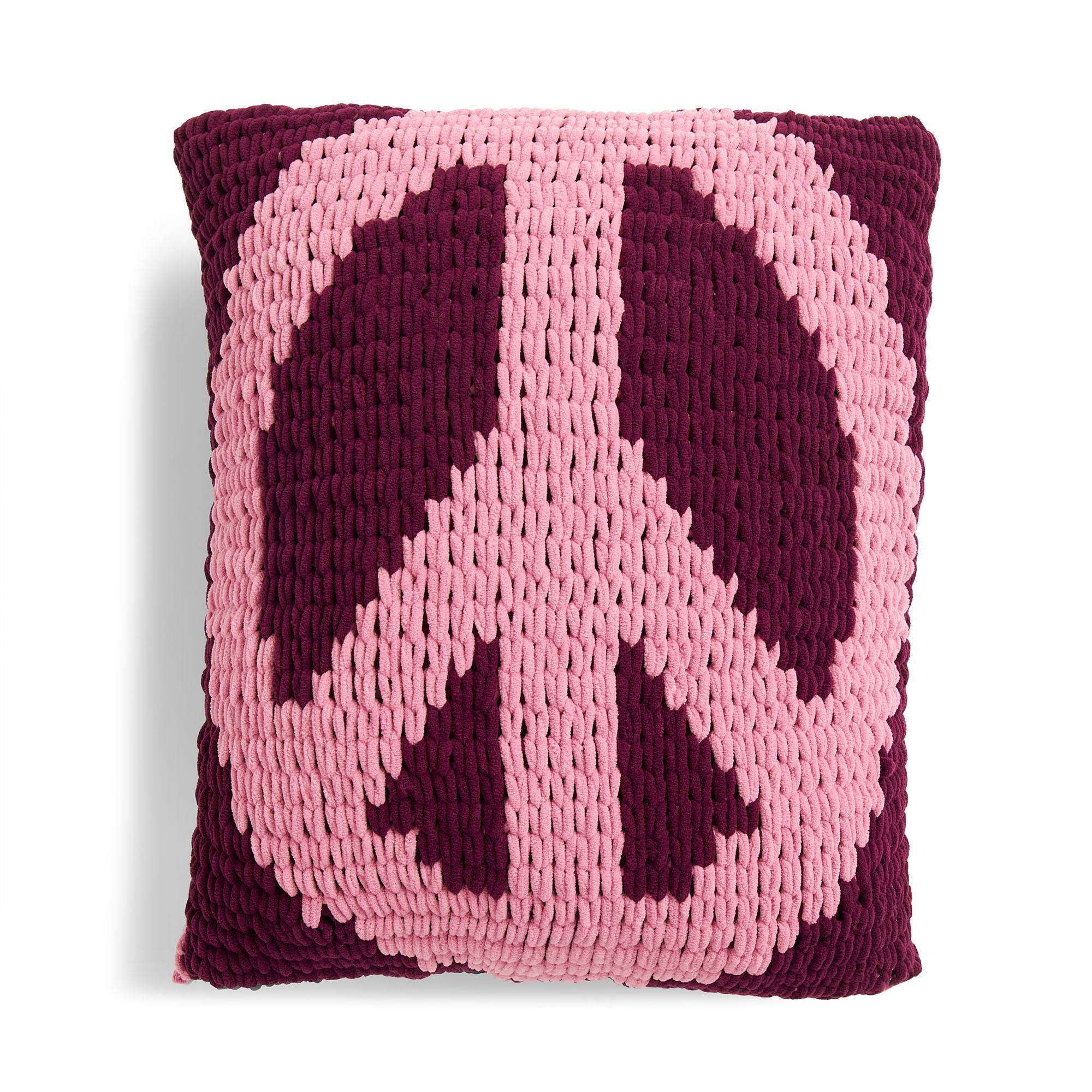 Bernat Craft EZ Peace Sign Pillow (Digital Download)