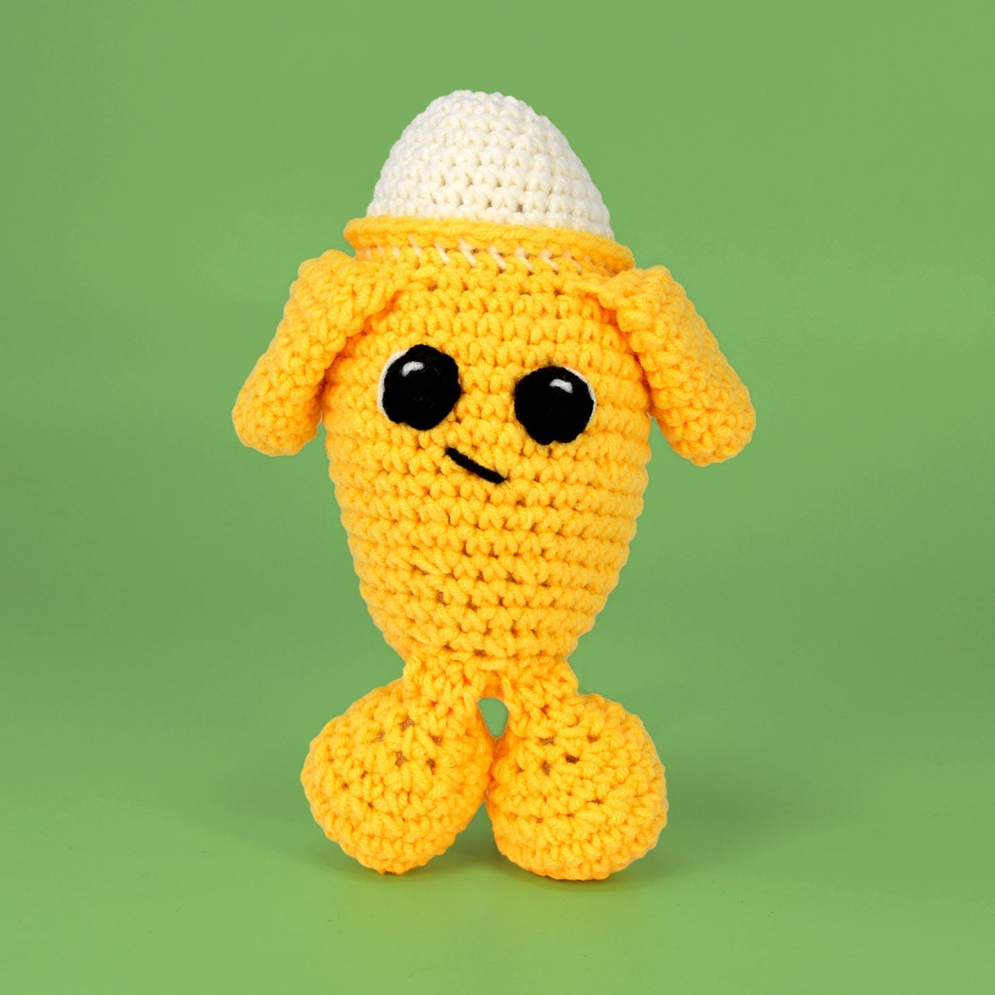 Knitty Critters - Fruit & Veg Heads Amigurumi Crochet Kit - Banana Split