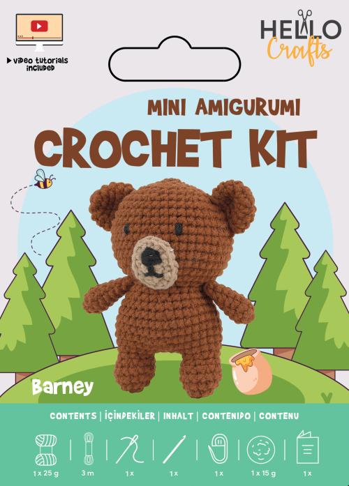 Mini Amigurumi Crochet Kit - Barney