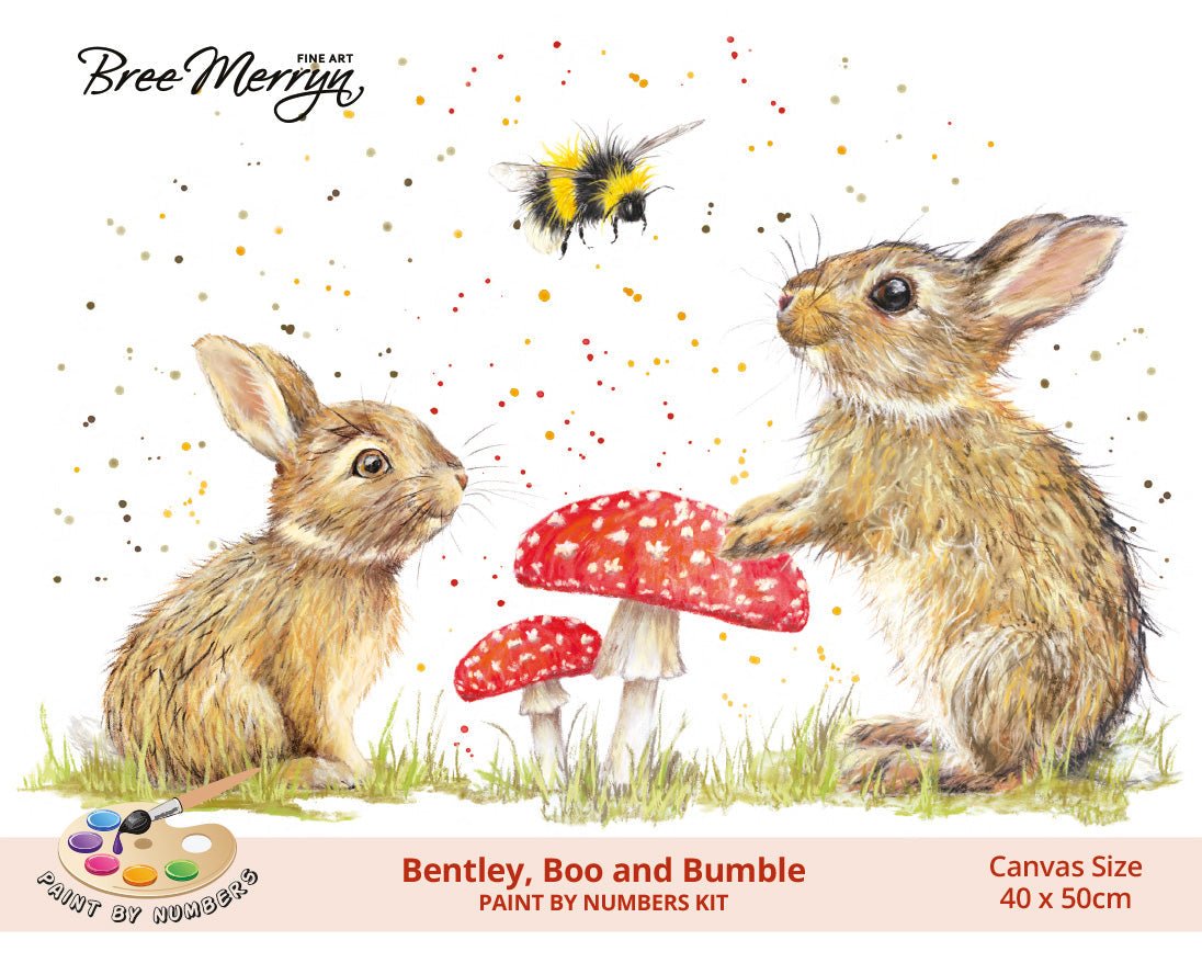 Bree Merryn Paint By Numbers 40cm x 50cm - Bentley Bobo & Bumble