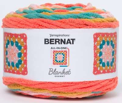 Bernat All in One Blanket Granny Square 240g