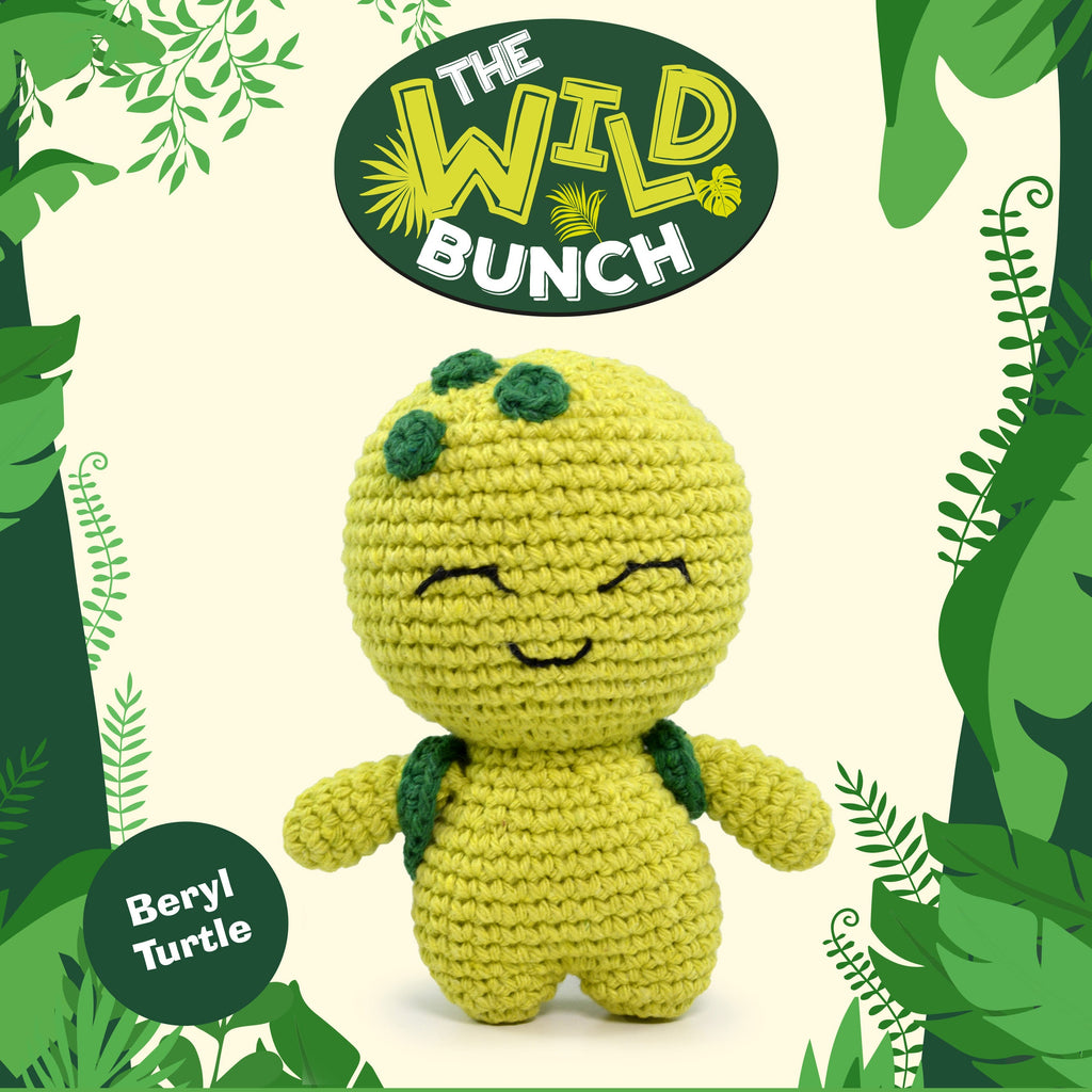 Knitty Critters - The Wild Bunch - Amigurumi Crochet Kit - Beryl Turtle