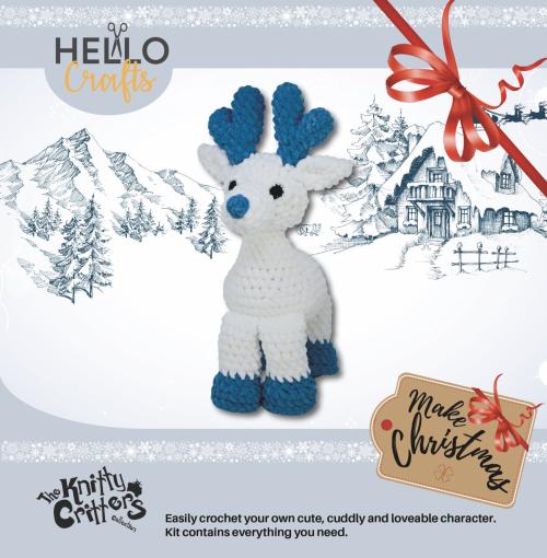 Knitty Critters - Make Christmas Crochet Kit - Bianca Reindeer