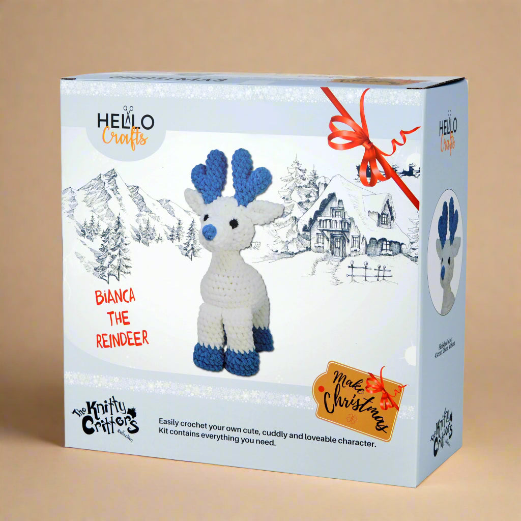 Knitty Critters - Make Christmas Crochet Kit - Bianca Reindeer