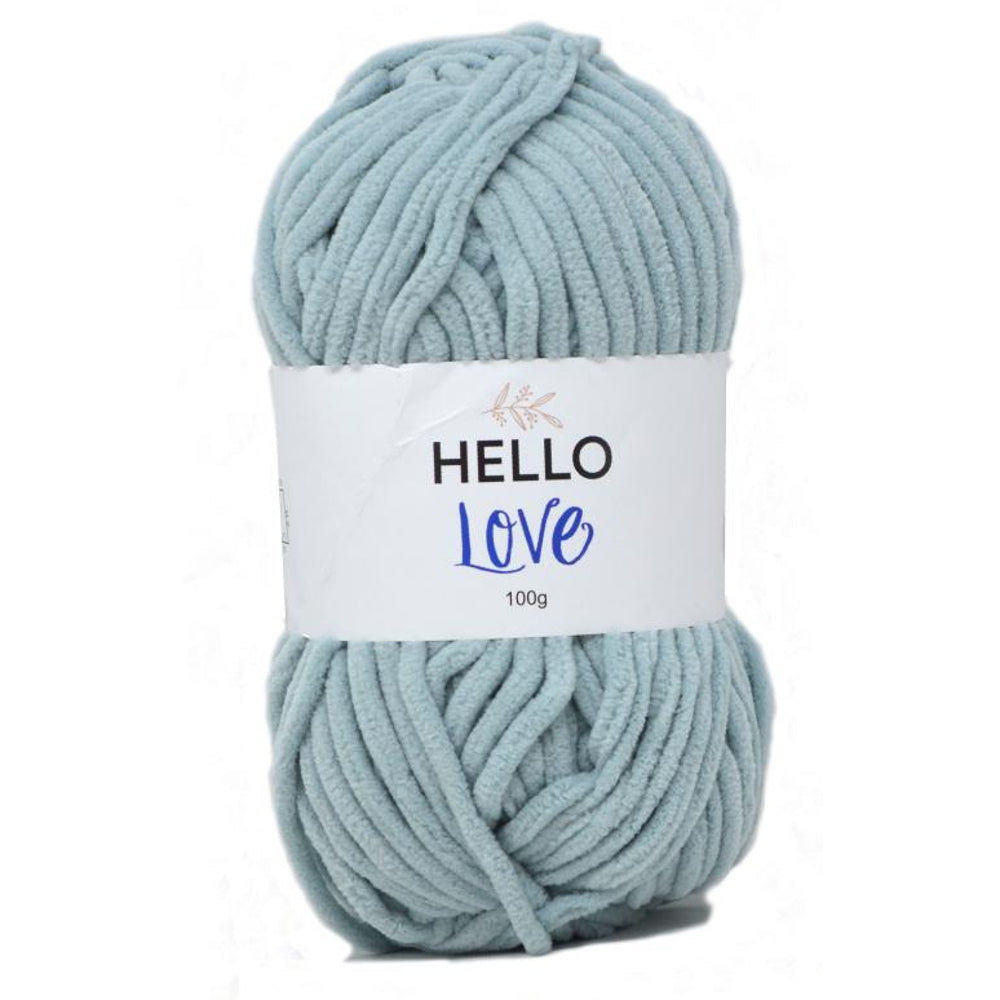 HELLO Love Super Chunky Yarn - Blue Grey