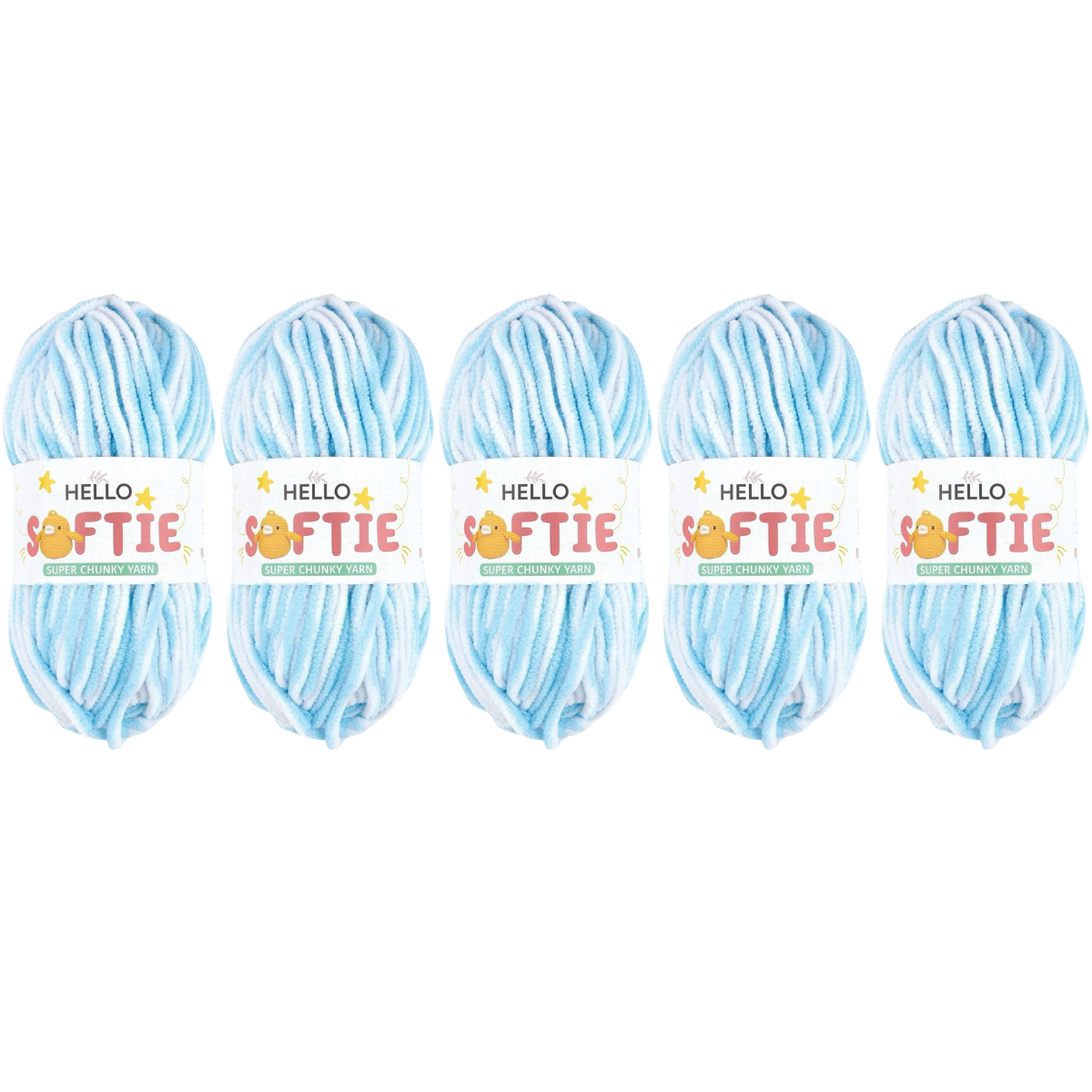 Hello Softie Ombre Super Chunky Yarn 5 x 100g