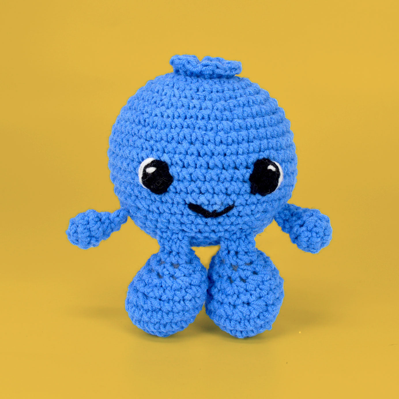 Knitty Critters - Fruit & Veg Heads Amigurumi Crochet Kit - Blueberry Muffin