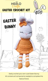 Knitty Critters Crochet Kit - Easter - Bunny with Orange Dress