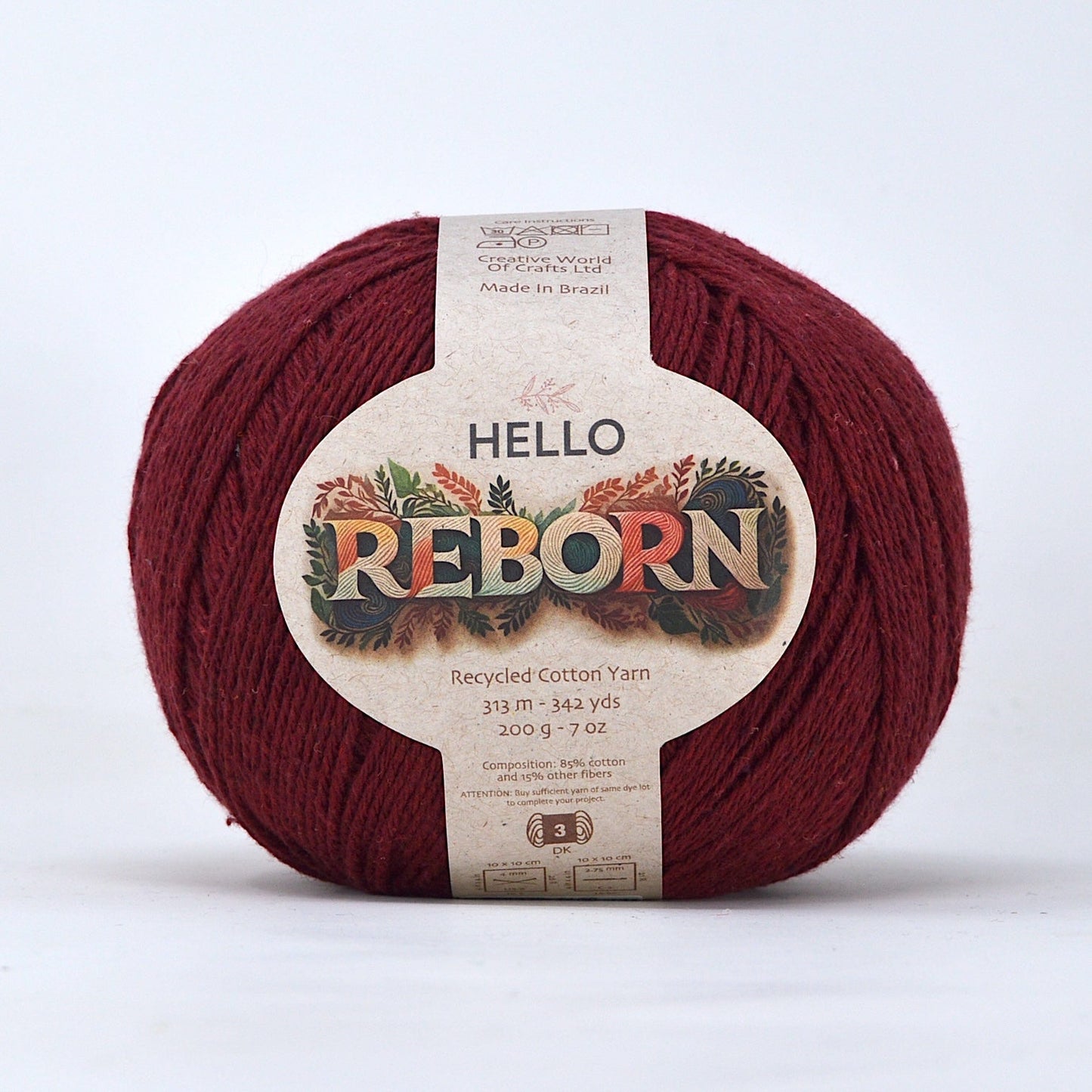Hello Reborn 85% Recycled DK Cotton Yarn 200g