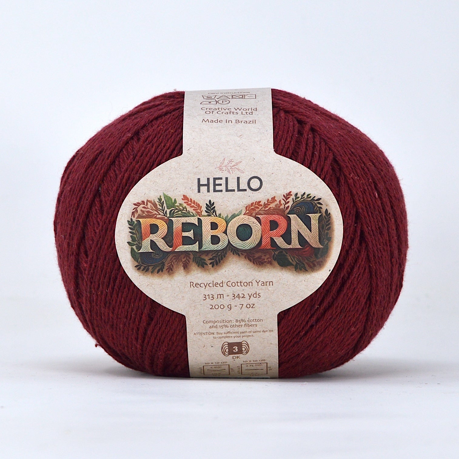 Hello Reborn 85% Recycled DK Cotton Yarn 200g