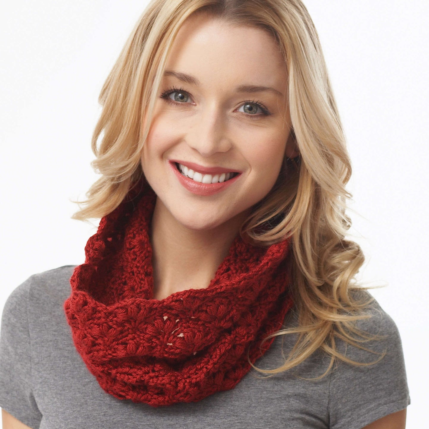 Caron Crochet Lacy Cluster Cowl (Digital Download)