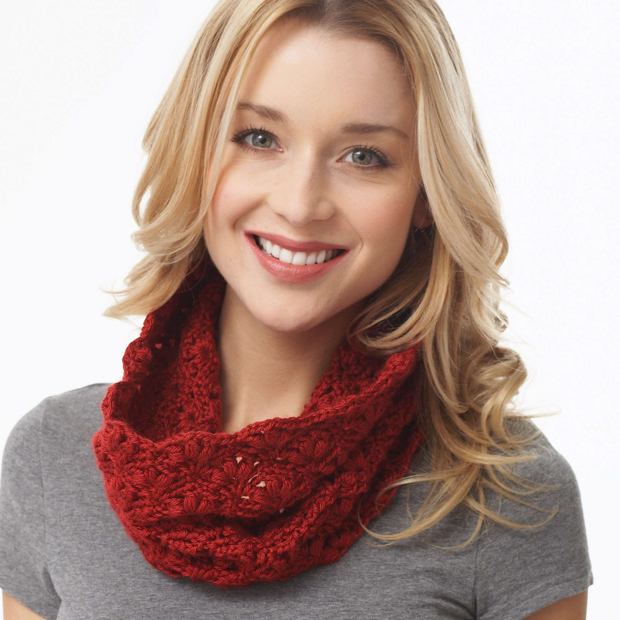 Caron Crochet Lacy Cluster Cowl (Digital Download)