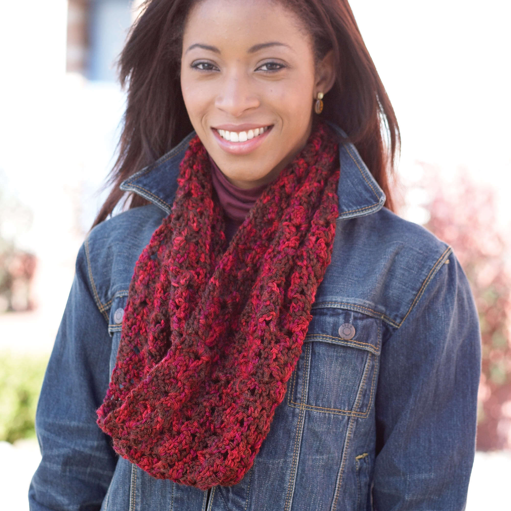 Caron Crochet Sunset Romance Cowl (Digital Download)