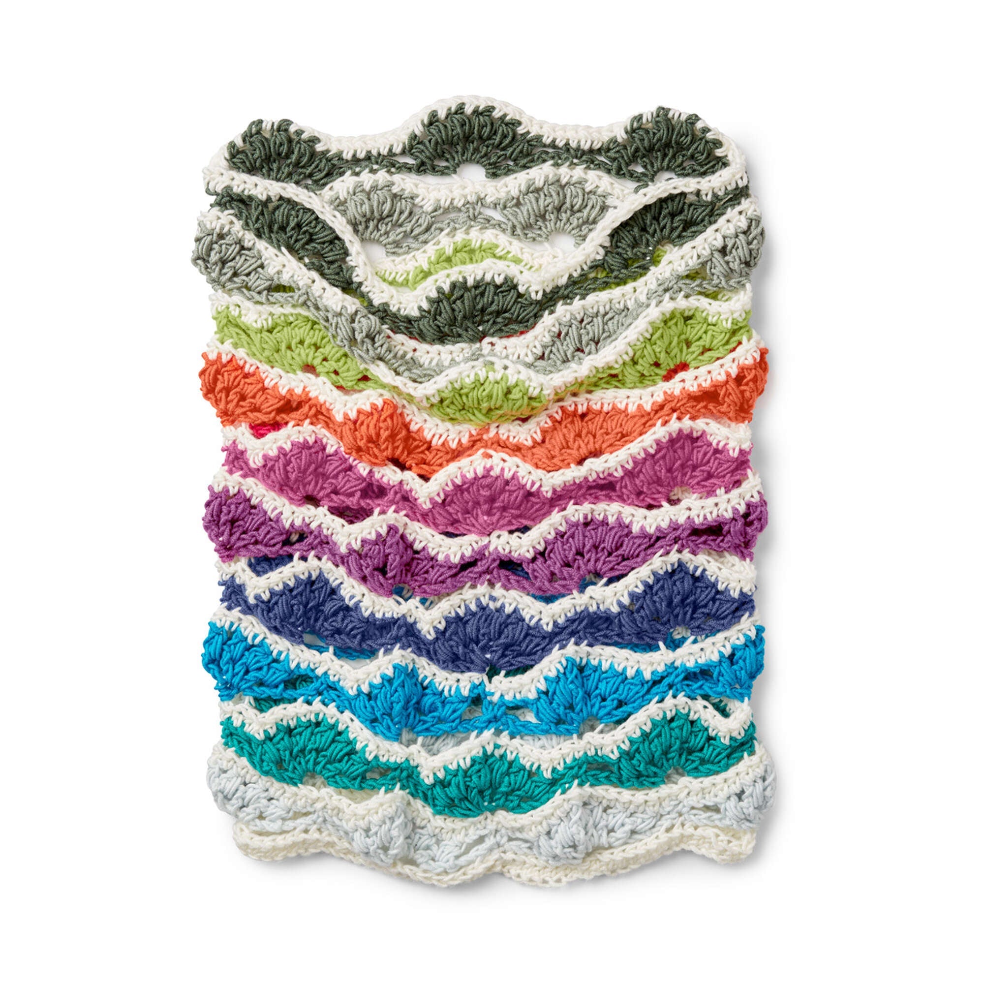 Caron X Pantone Rainbow Chip Crochet Cowl (Digital Download)