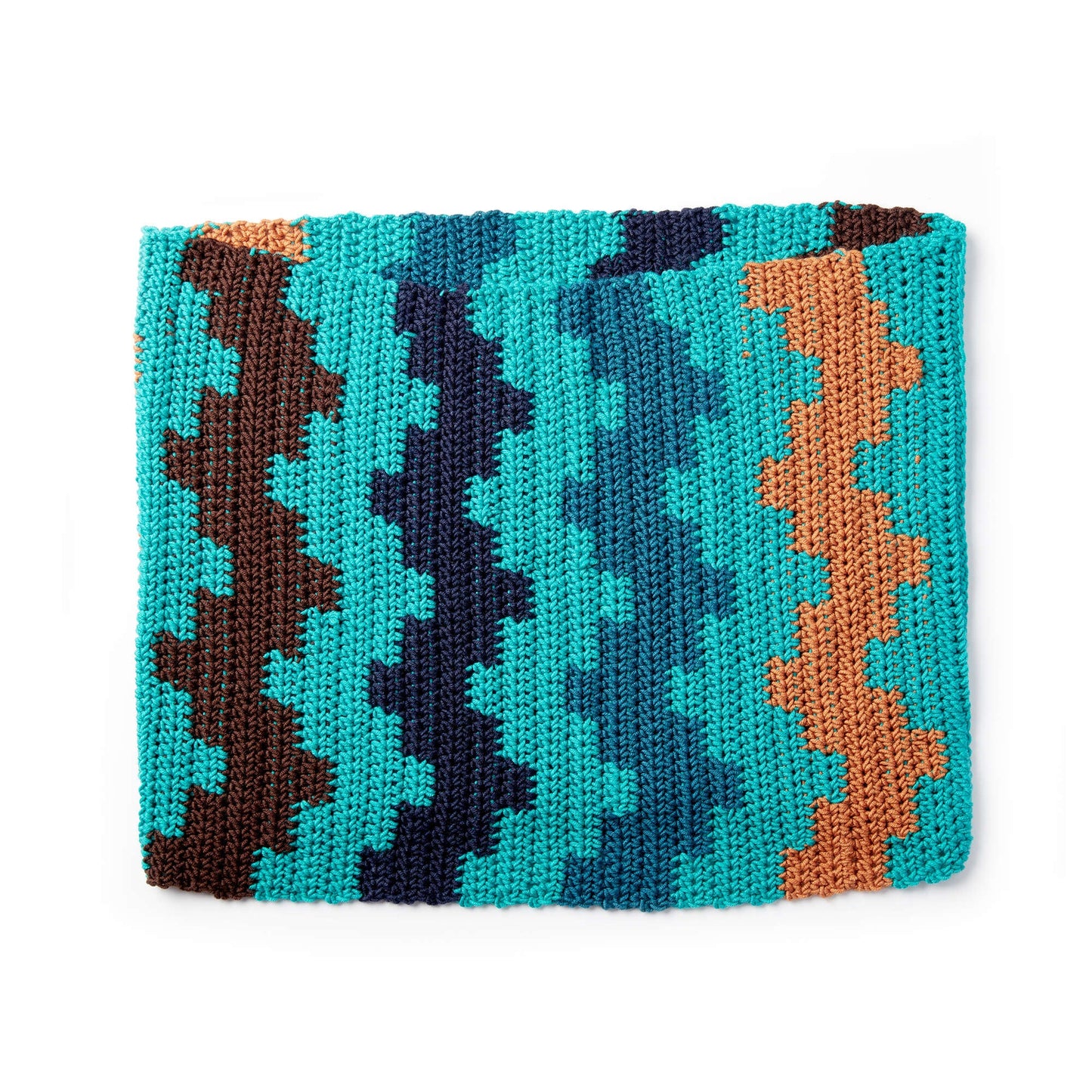 Caron X Pantone Fair Isle Crochet Cowl