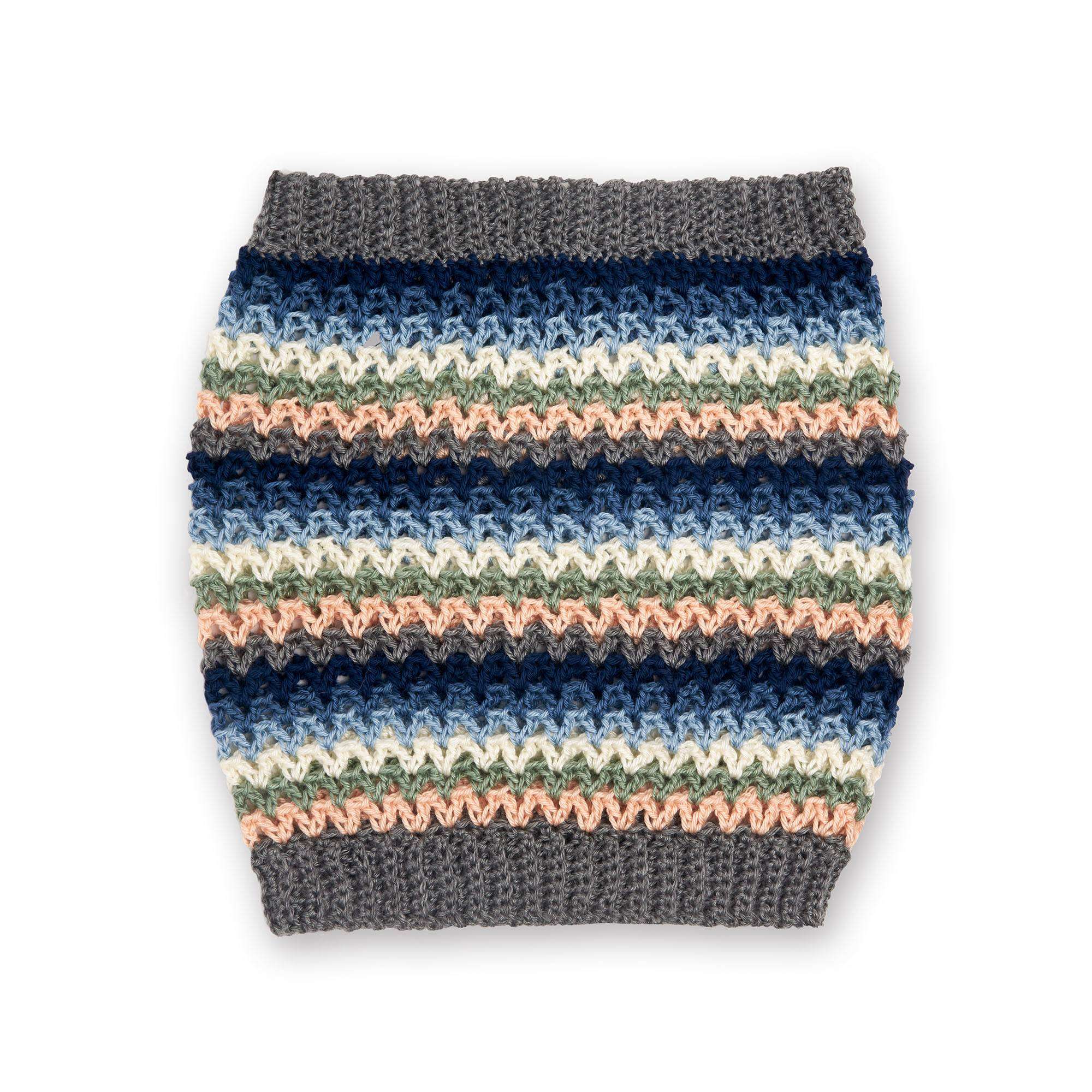 Caron Let's Stripe Crochet Cowl (Digital Download)
