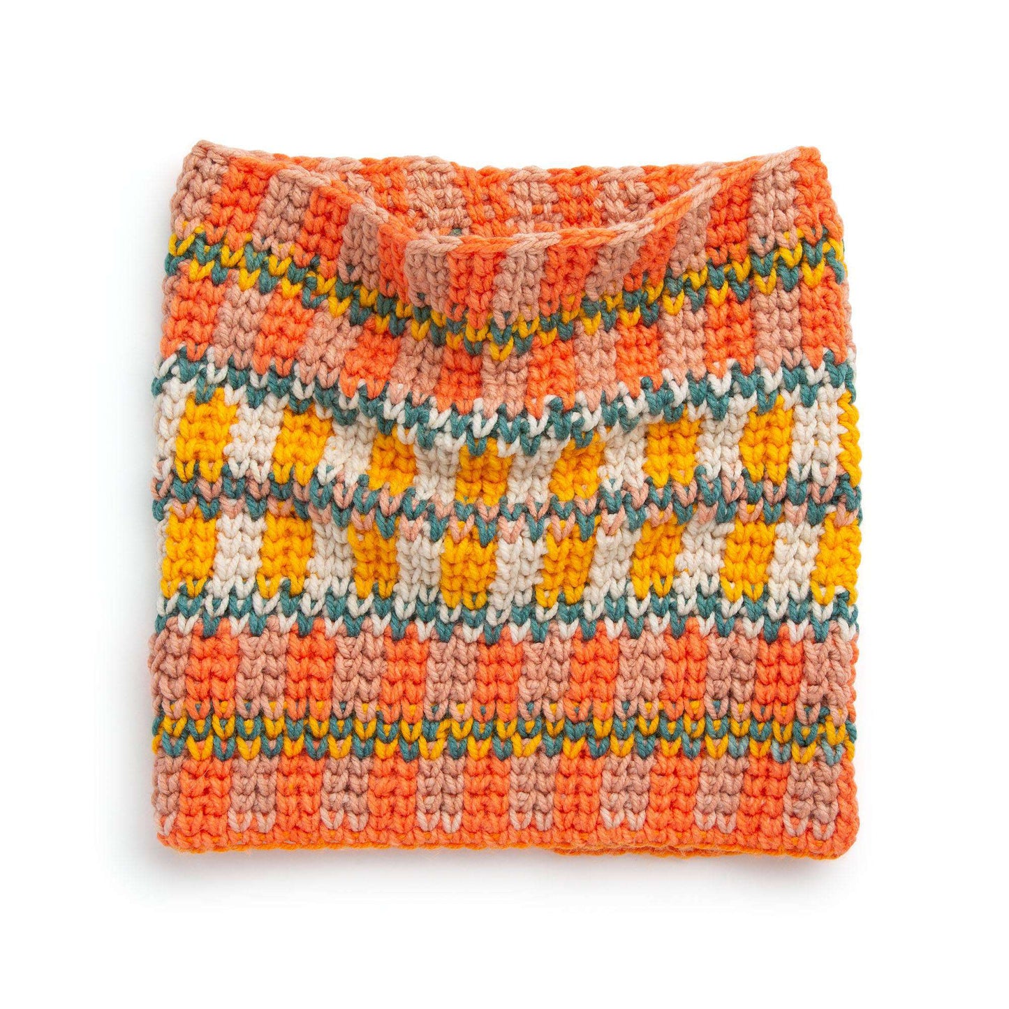 Caron Fair Isle Crochet Cowl (Digital Download)