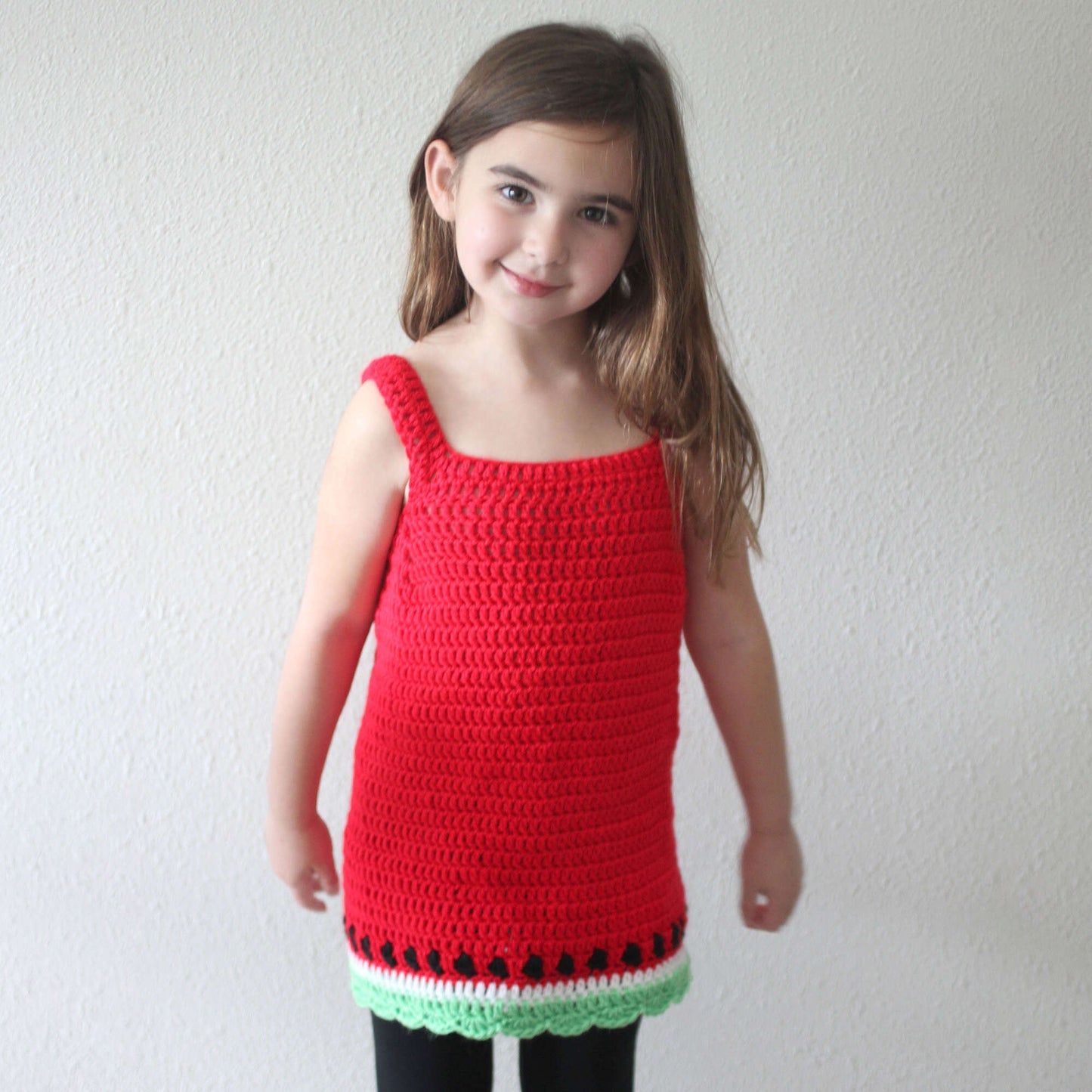 Caron Watermelon Crochet Dress (Digital Download)