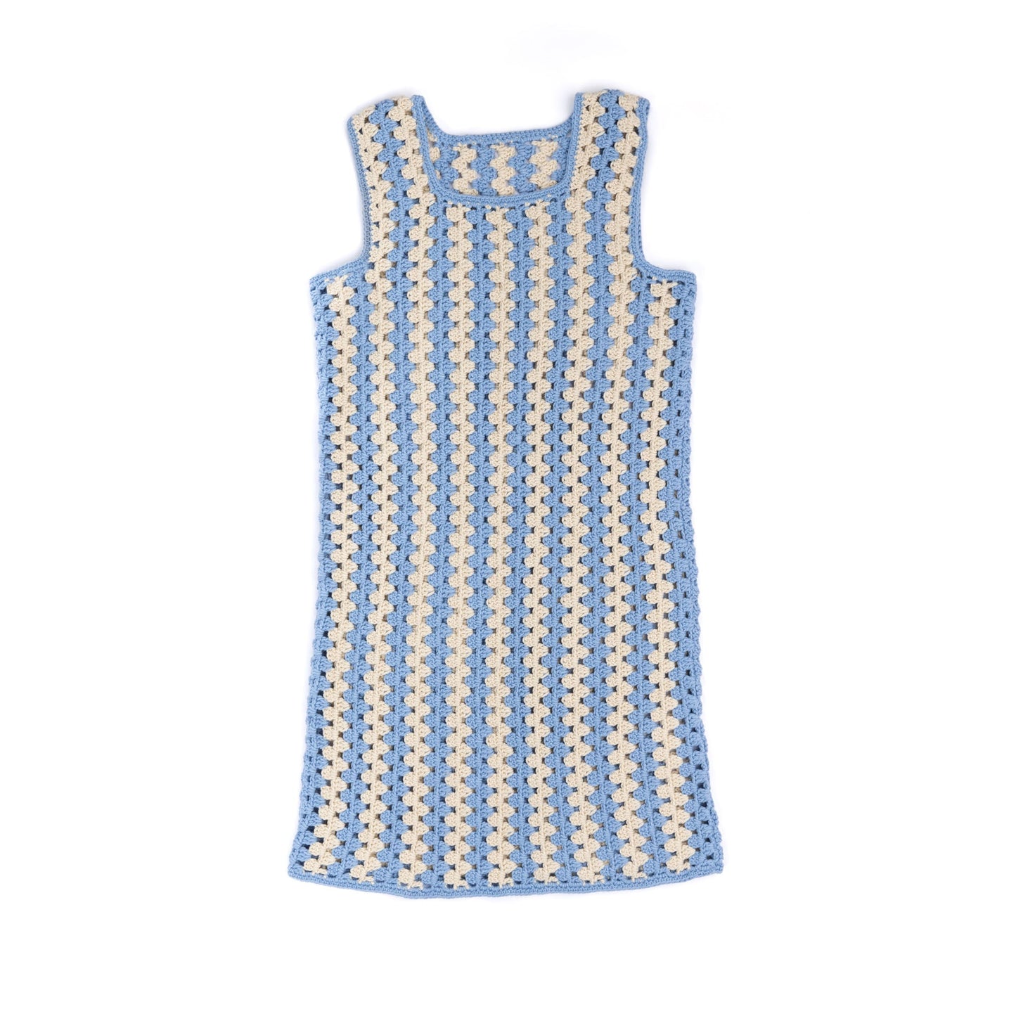 Caron Crochet Granny Stripes Tank Dress