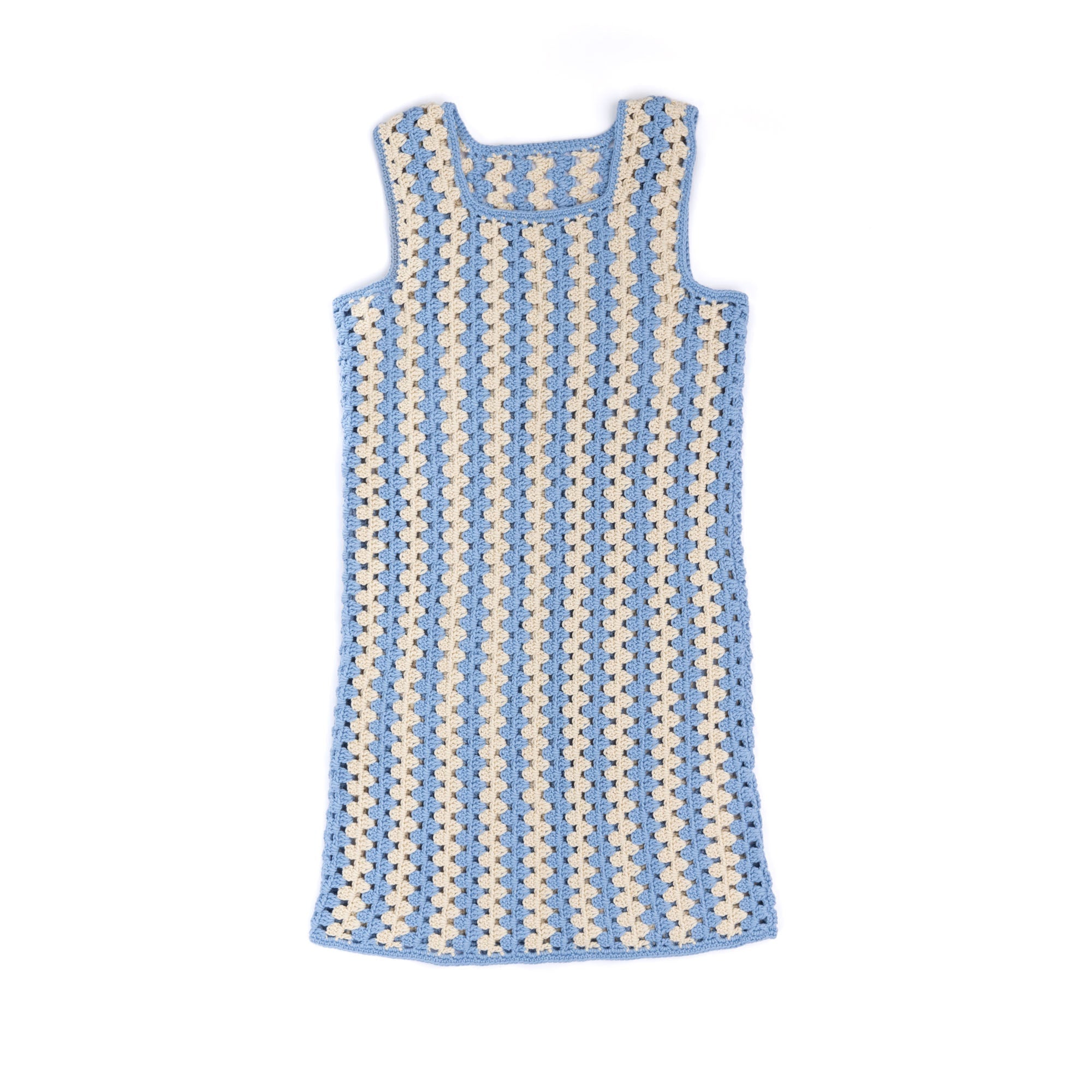 Caron Crochet Granny Stripes Tank Dress