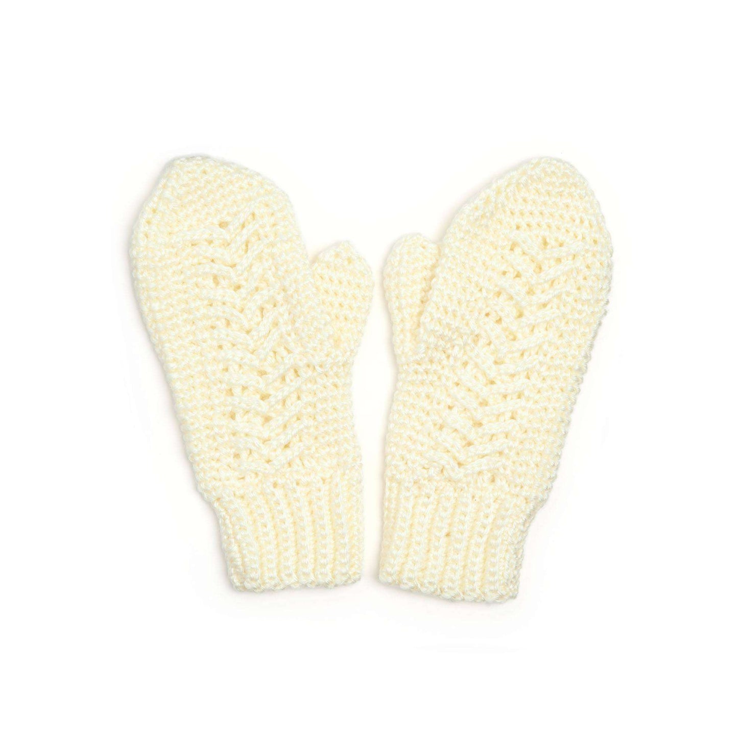 Caron Crochet Faux Cables Mittens (Digital Download)