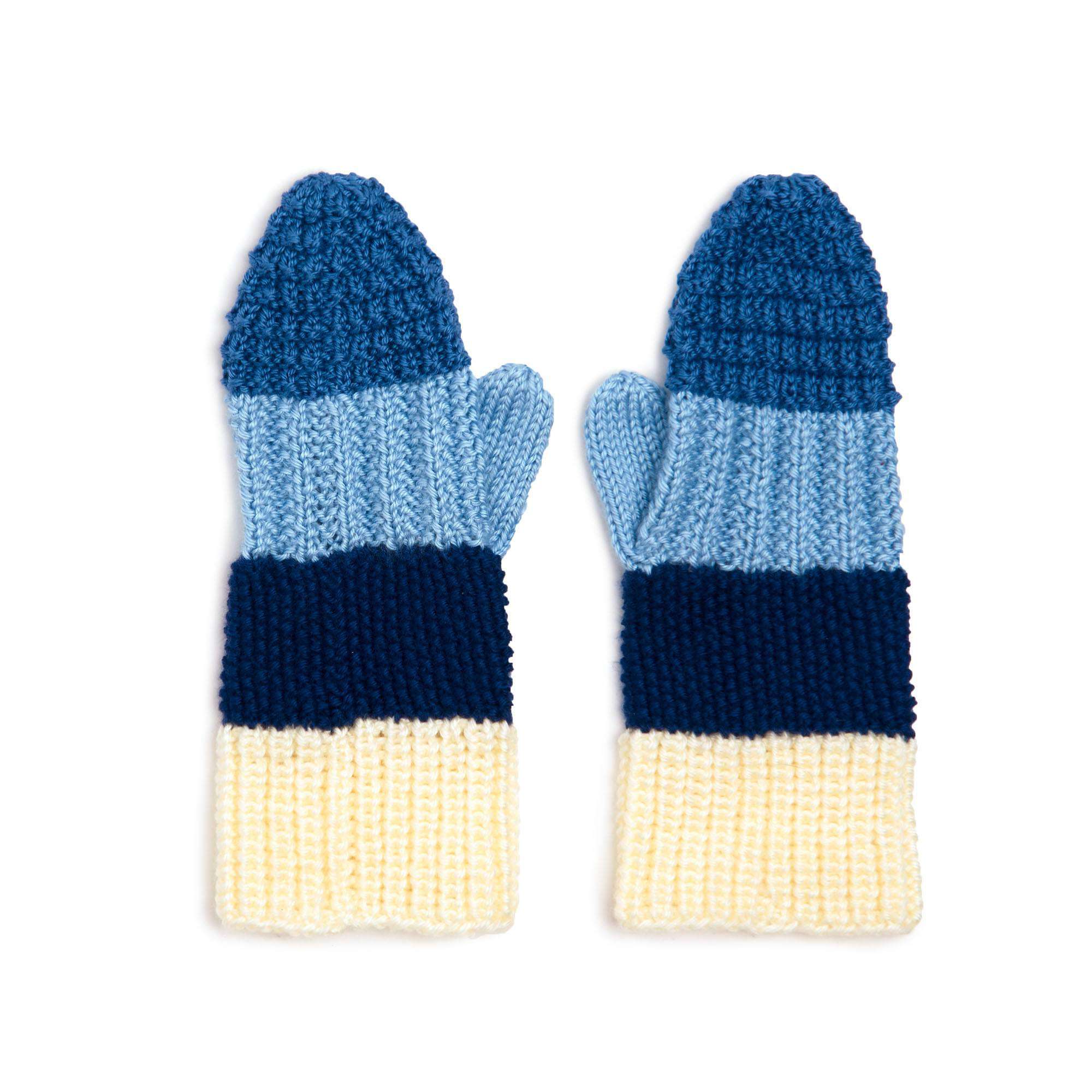 Caron Textured Knit Mittens (Digital Download)