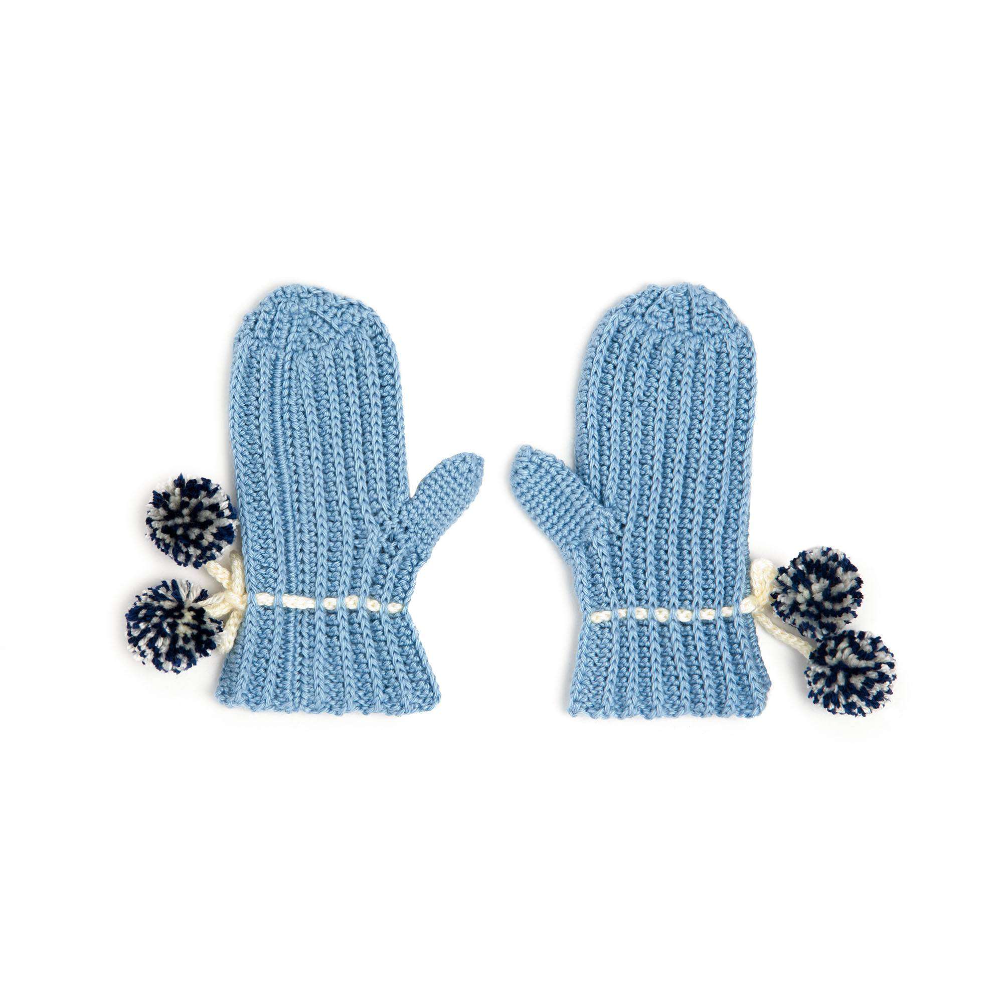 Caron Textured Ribbing Mittens (Digital Download)