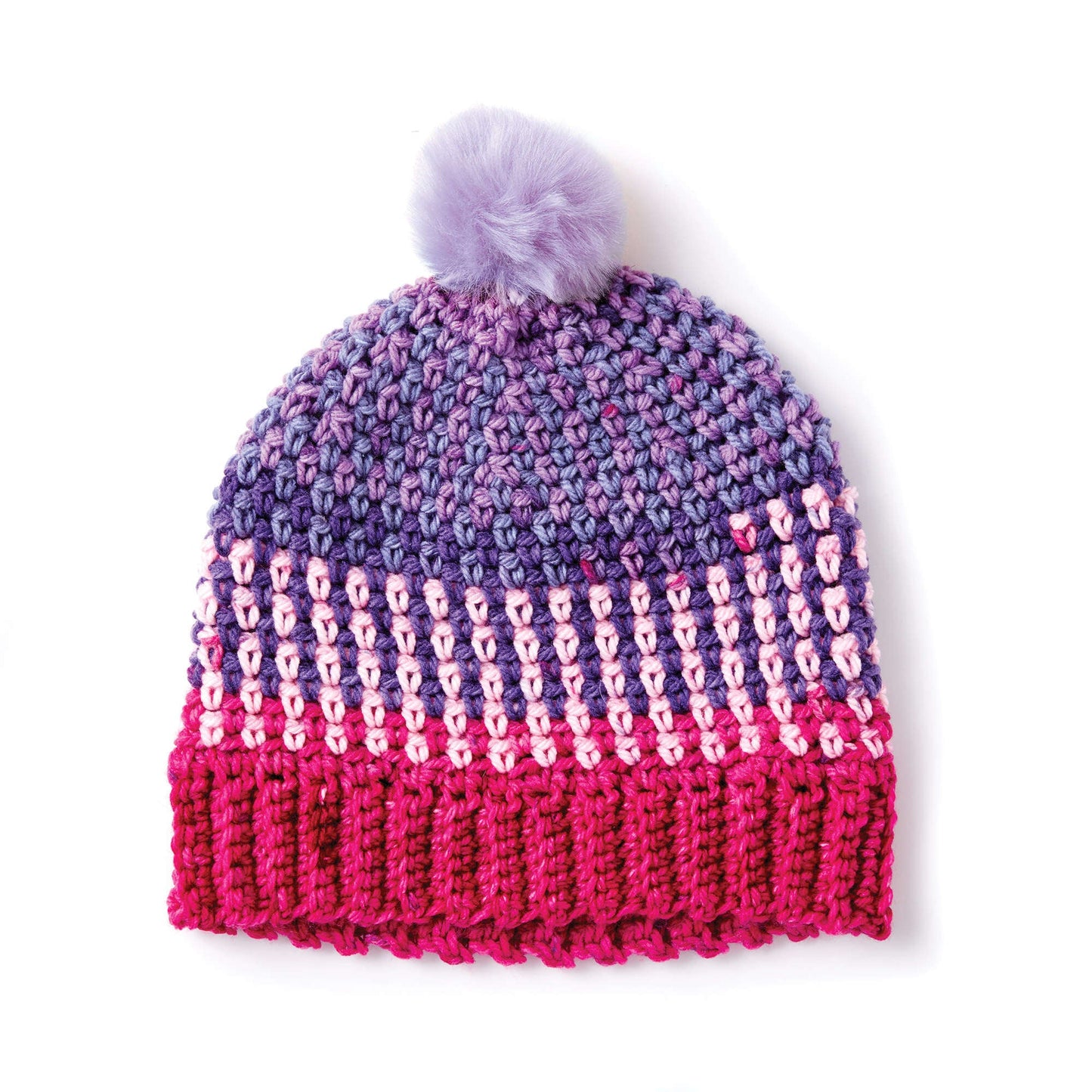 Caron Colorwork Crochet Hat (Digital Download)