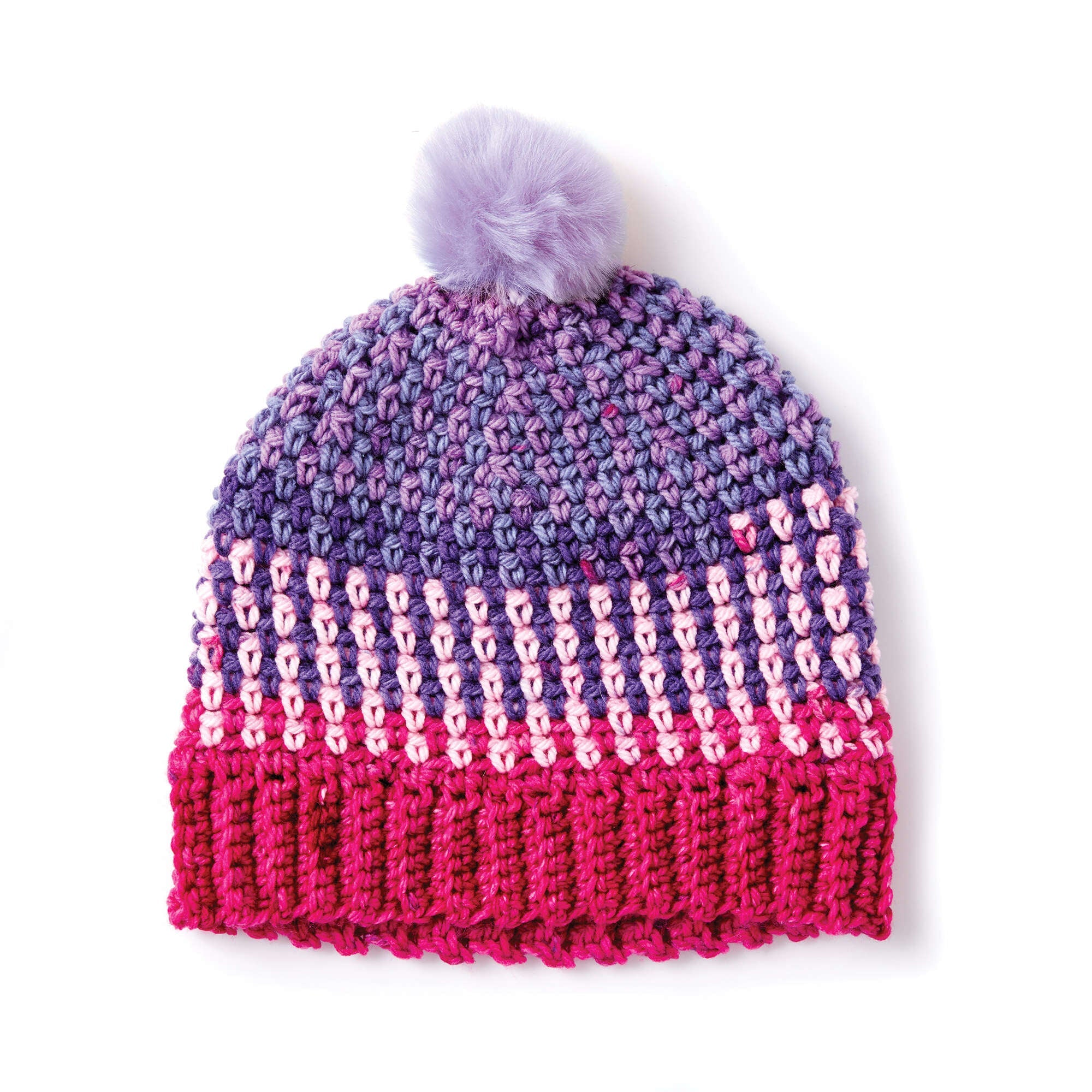 Caron Colorwork Crochet Hat (Digital Download)