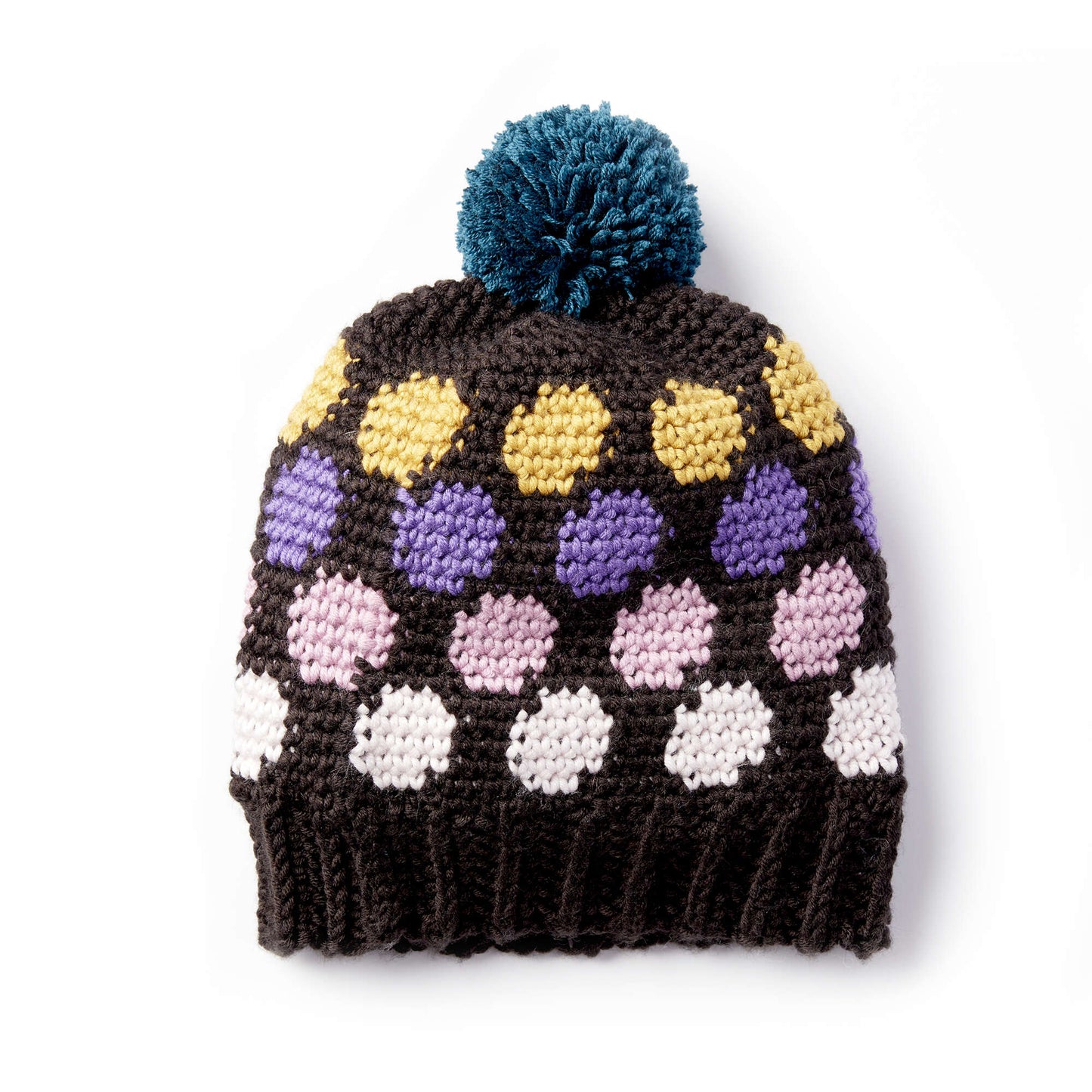 Caron x Pantone Polka-Dotty Crochet Hat (Digital Download)