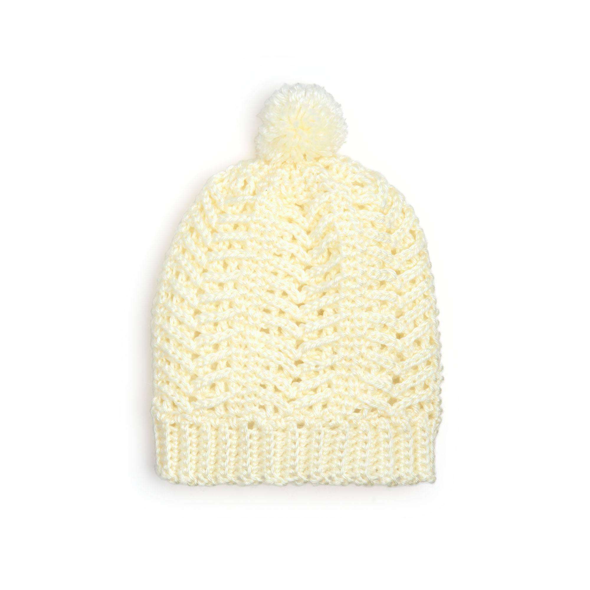 Caron Crochet Faux Cables Hat (Digital Download)