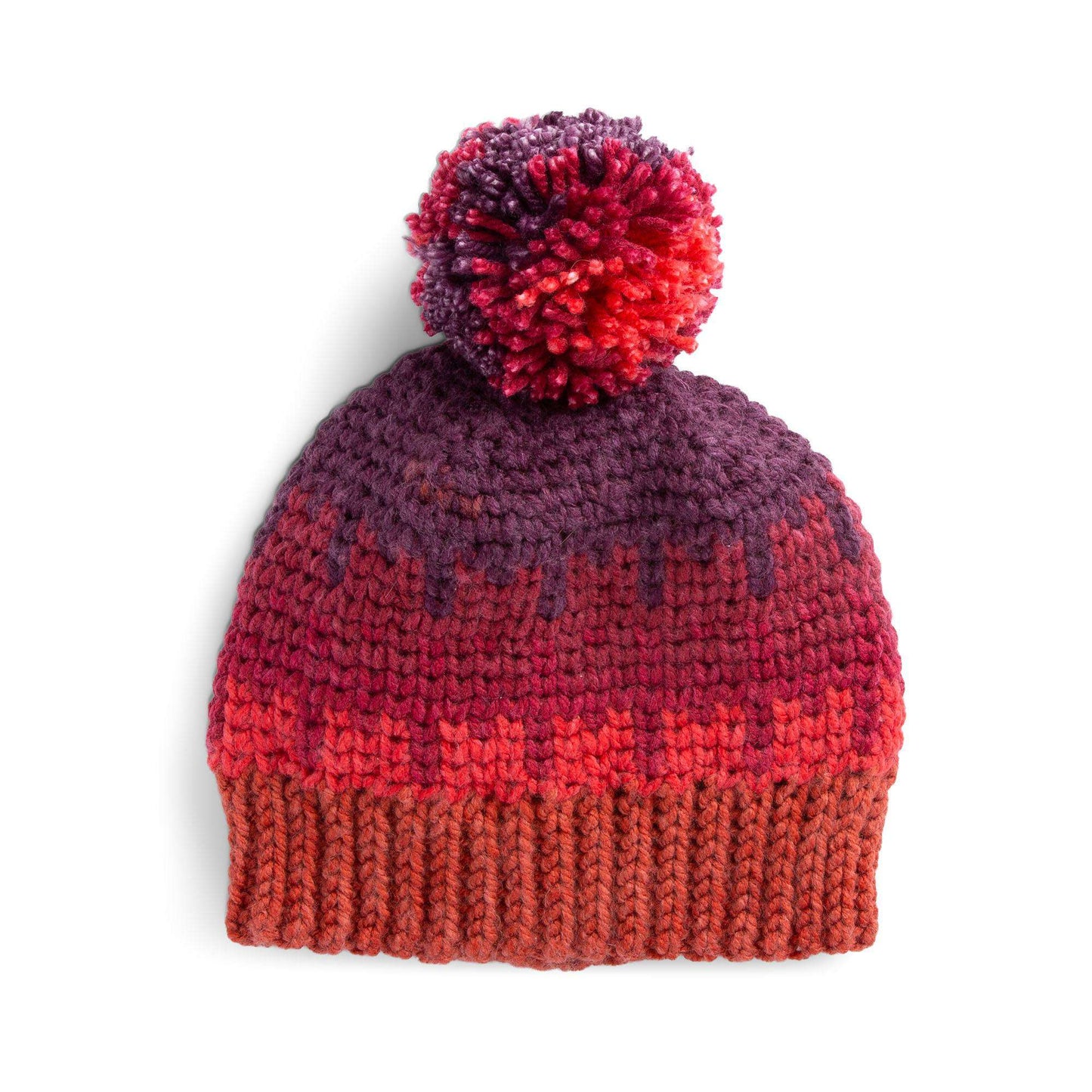 Caron Simple Crochet Fair Isle Hat (Digital Download)