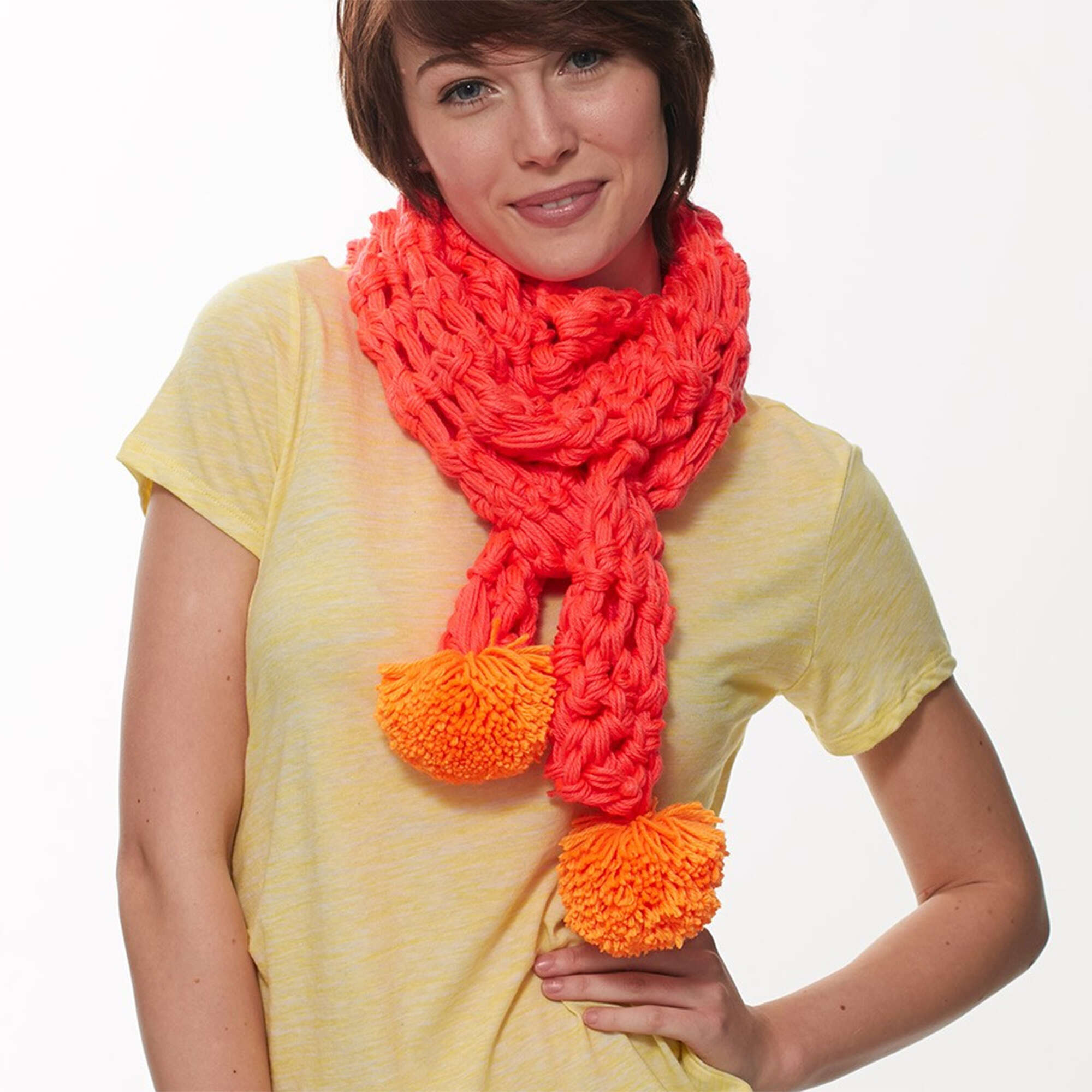 Caron Neon Finger Crochet Scarf (Digital Download)