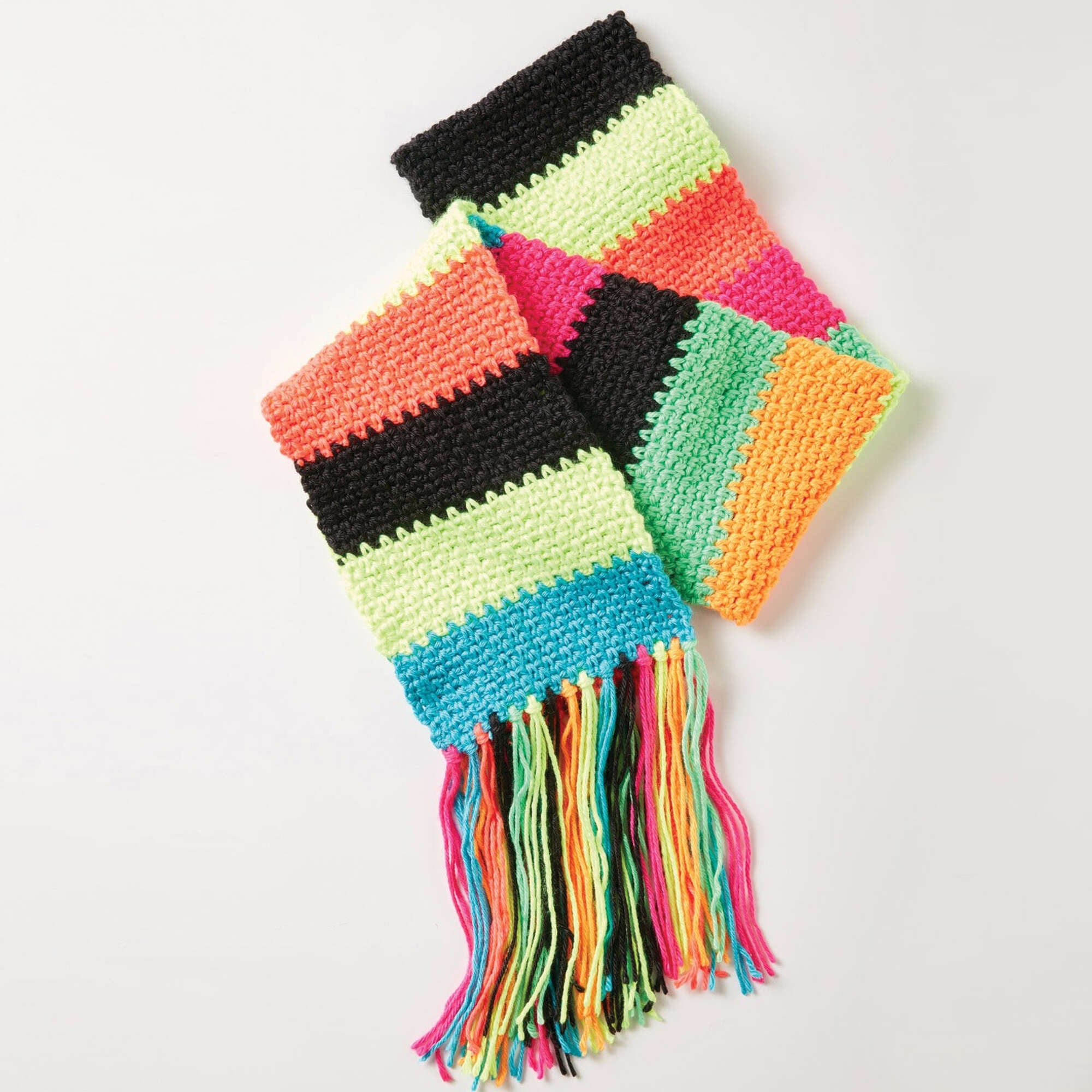 Caron Simple Stripes Crochet Scarf (Digital Download)