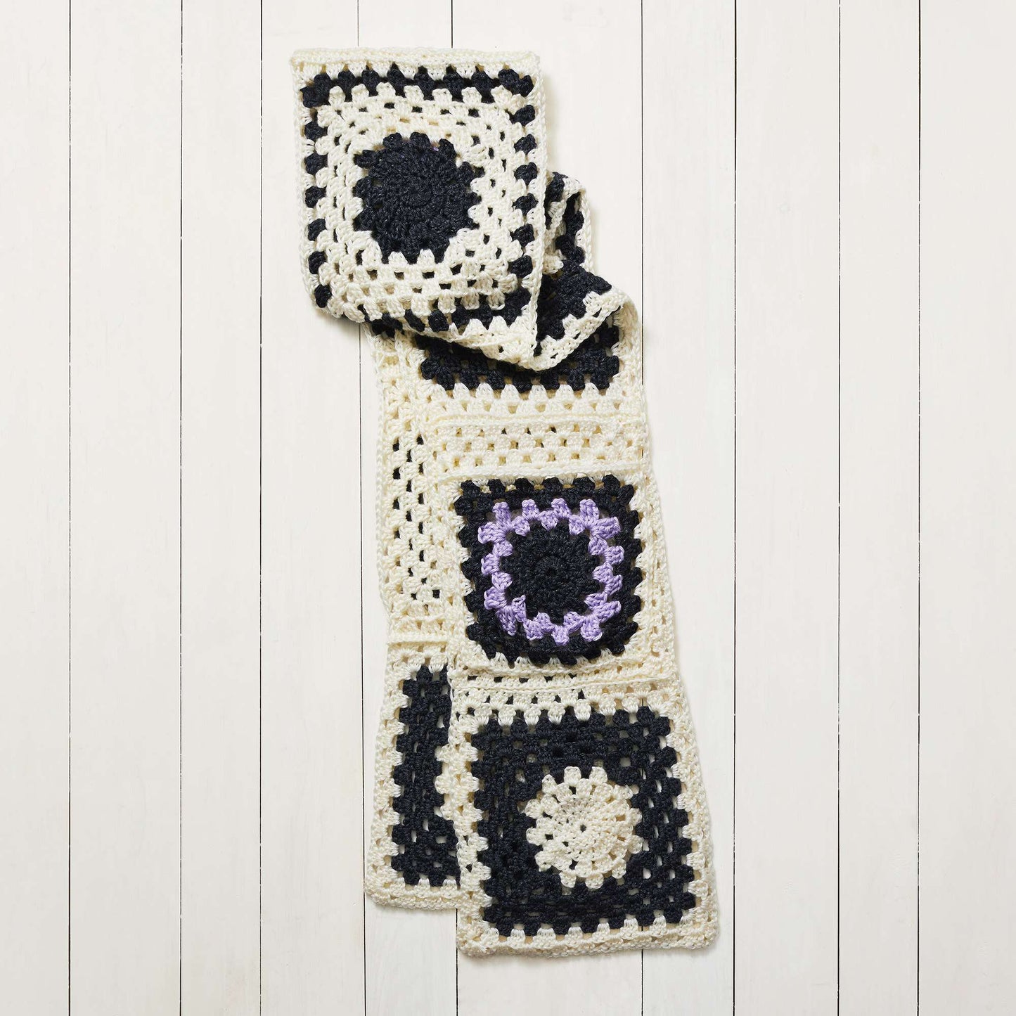 Caron Stitch Club Pocket Granny Crochet Scarf + Tutorial (Digital Download)