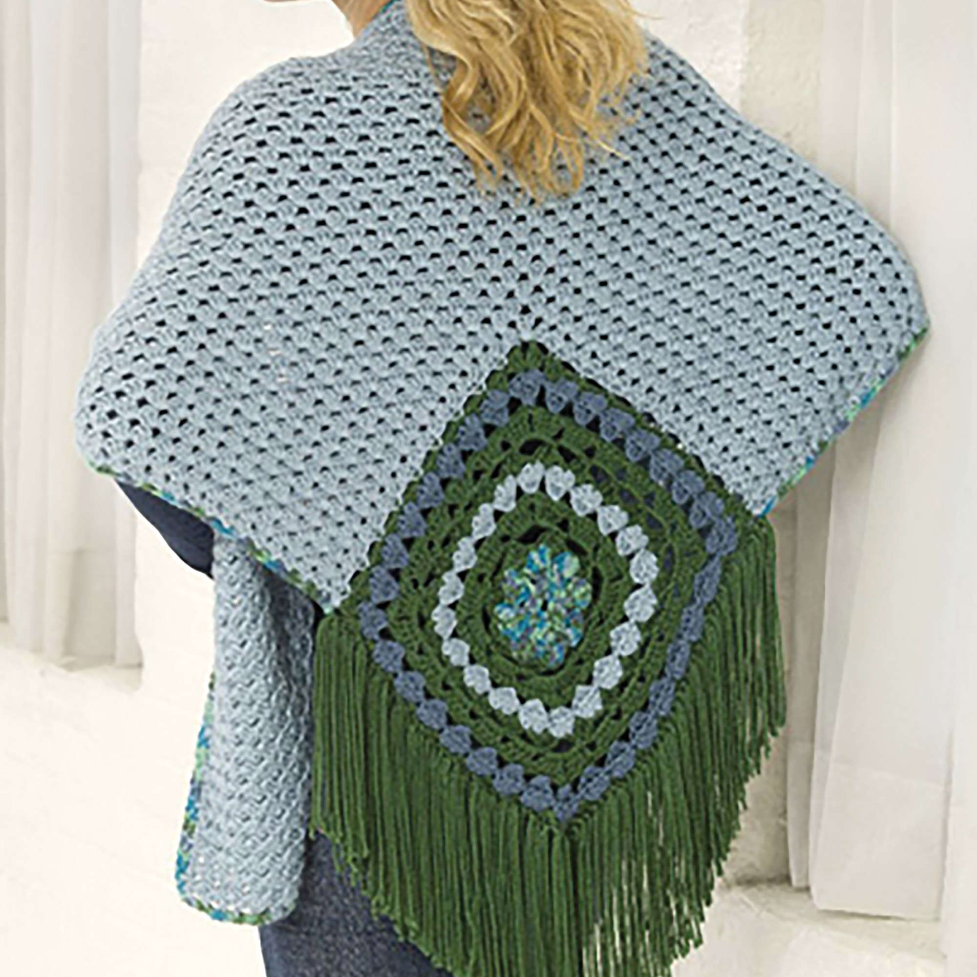 Caron Crochet Center Square Shawl (Digital Download)