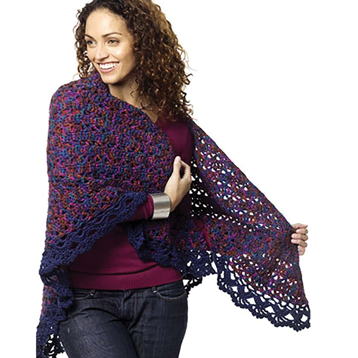 Caron Harlequin Shawl (Digital Download)