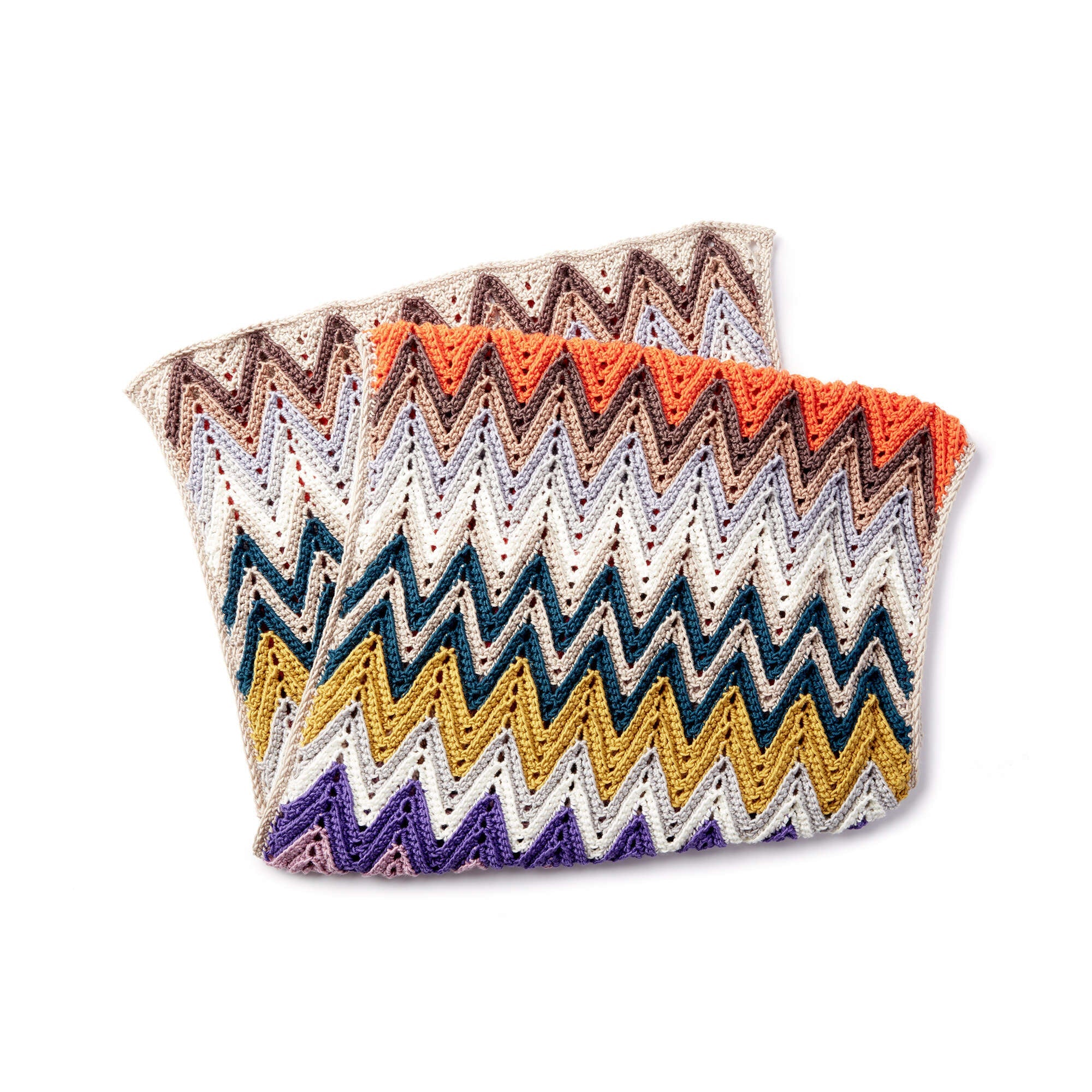 Caron x Pantone Crochet Zig-Zag Rectangular Shawl (Digital Download)