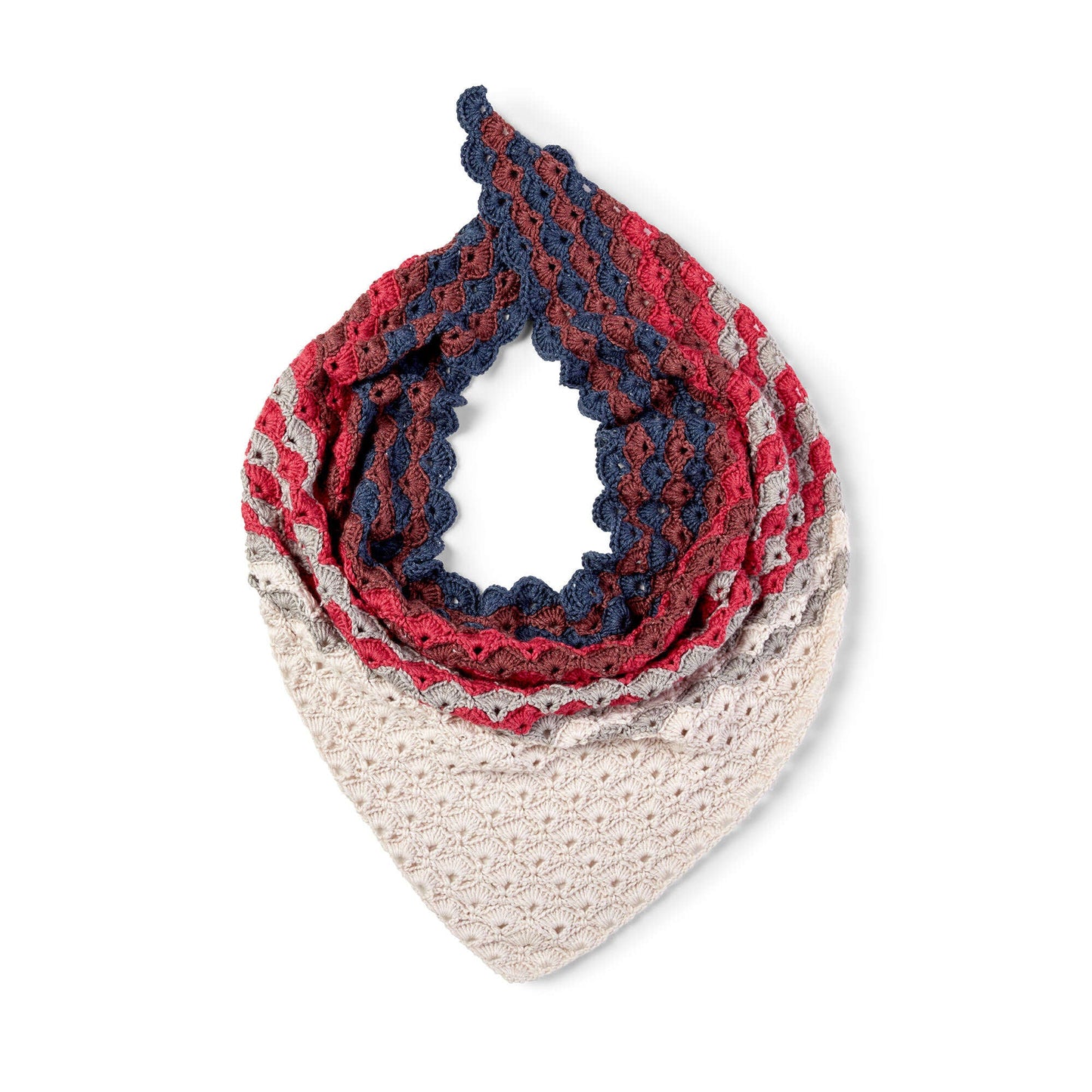 Caron X Pantone Fawning Over Fans Crochet Shawl (Digital Download)