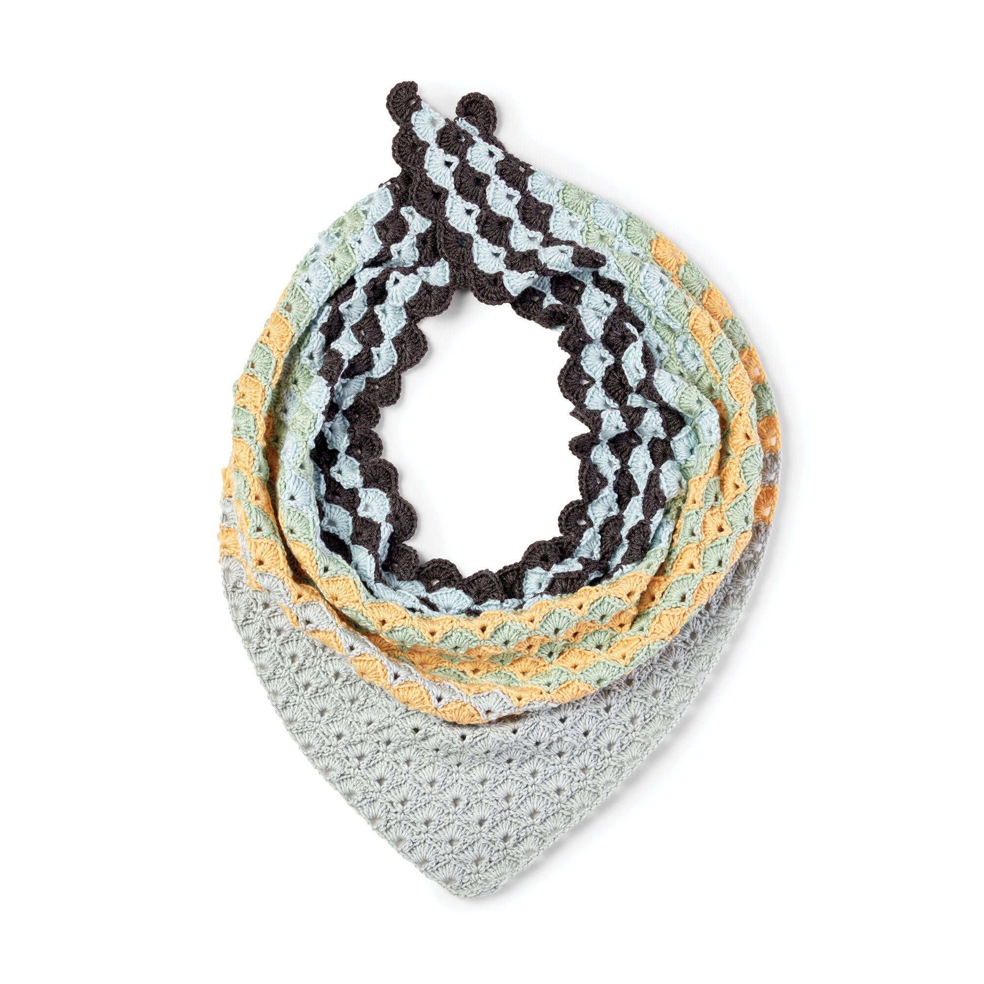 Caron Fan Club Crochet Shawl (Digital Download)