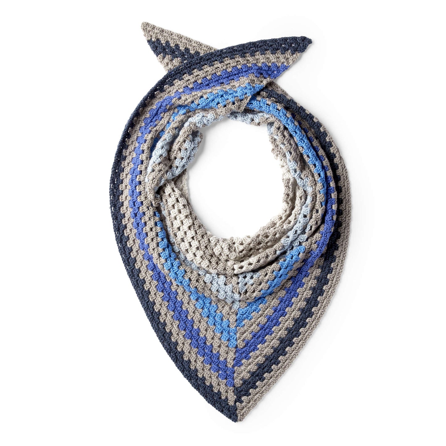 Caron x Pantone Staggered Stripes Crochet Shawl (Digital Download)