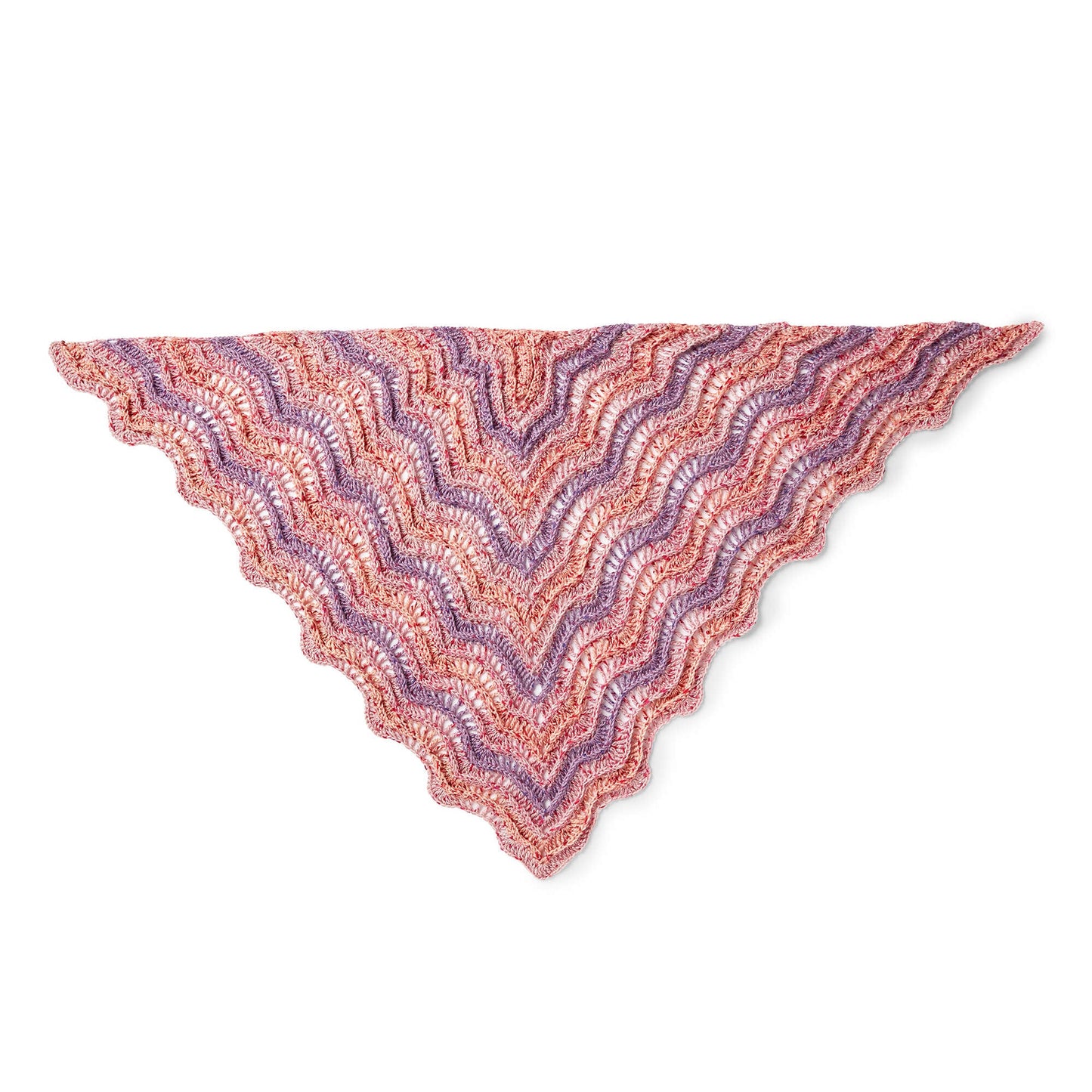 Caron On Crest of Wave Crochet Shawl (Digital Download)