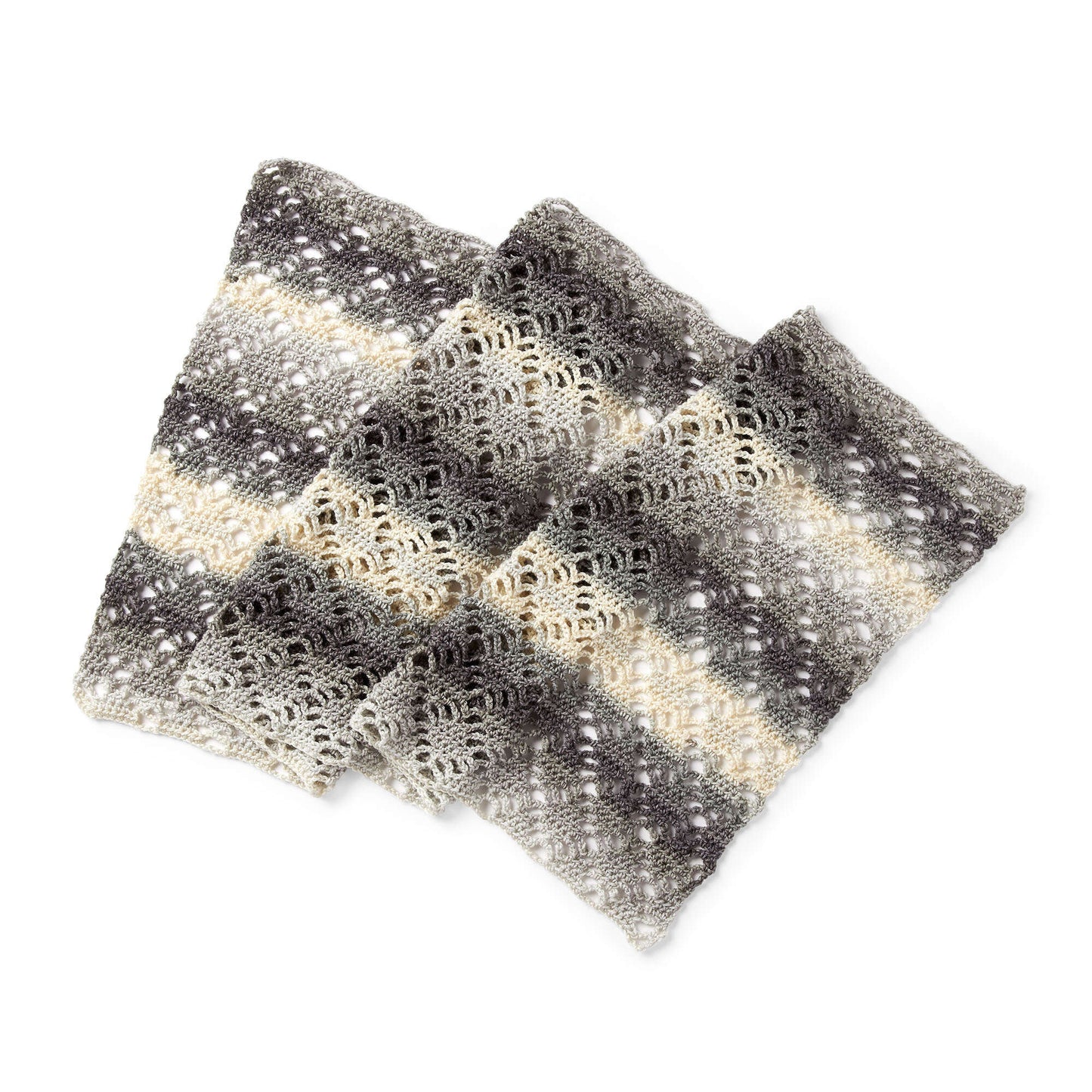 Caron Geometric Grid Crochet Shawl (Digital Download)