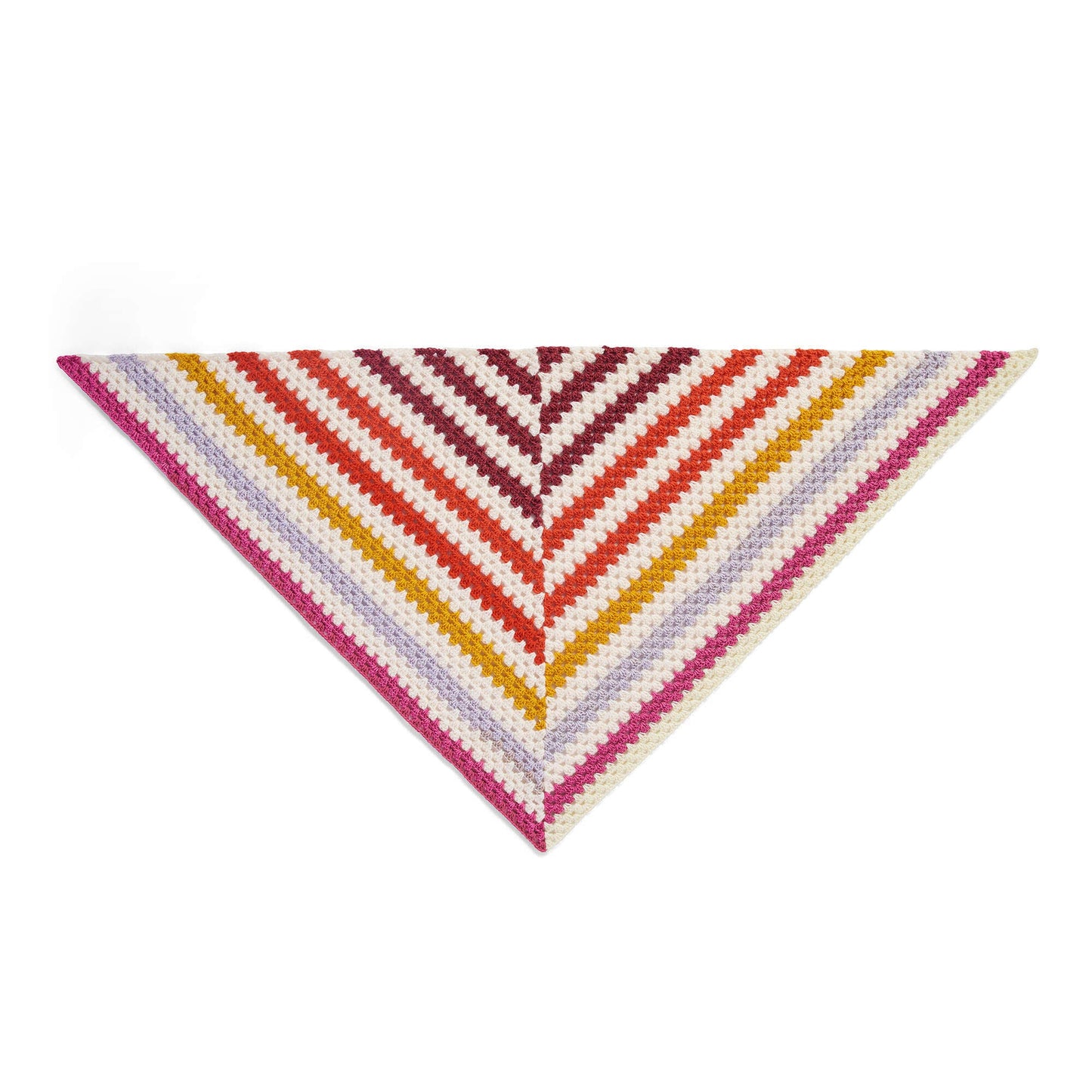 Caron Staggered Stripes Crochet Shawl (Digital Download)