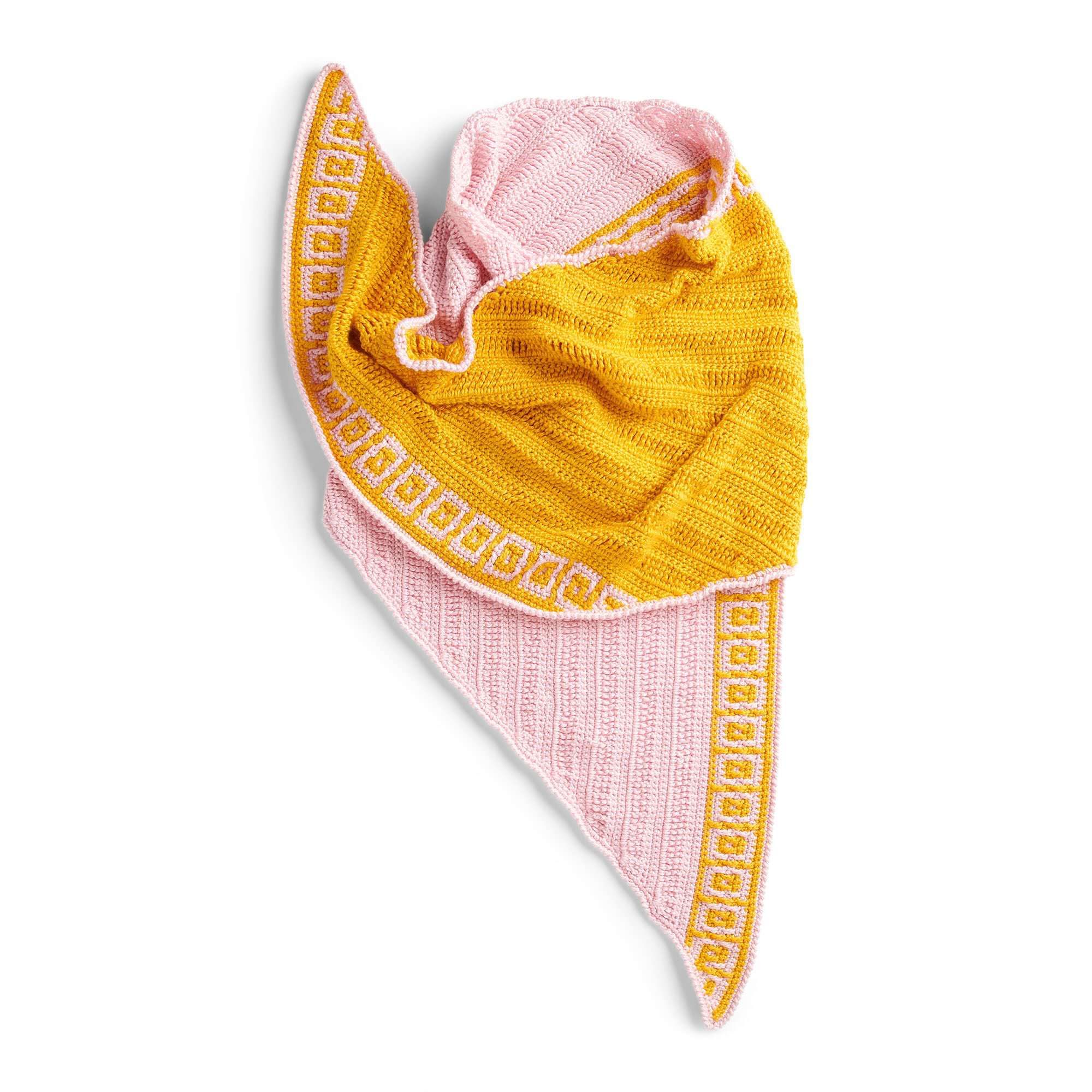 Caron Mosaic Edge Shawl (Digital Download)