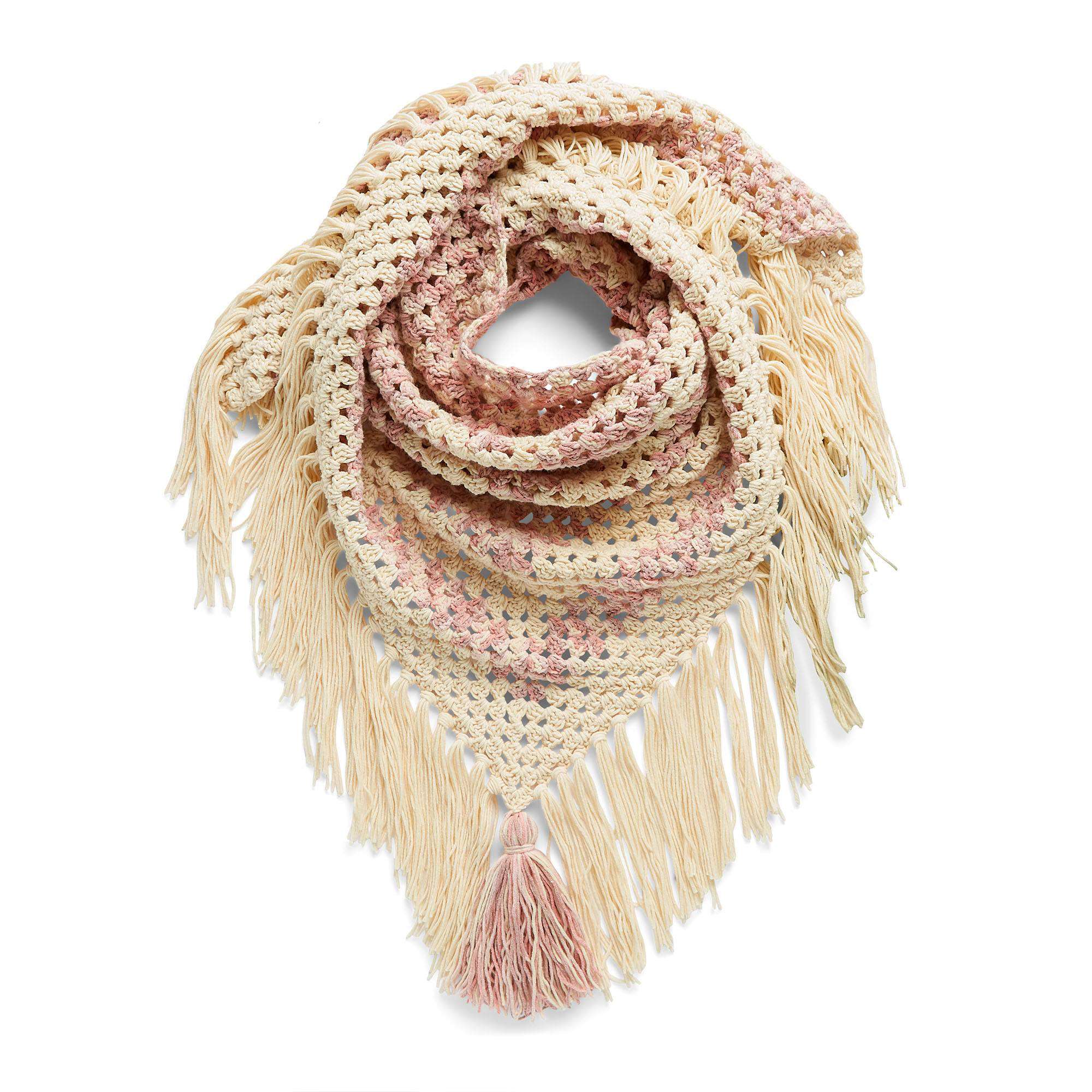 Caron Granny Fade Crochet Shawl (Digital Download)