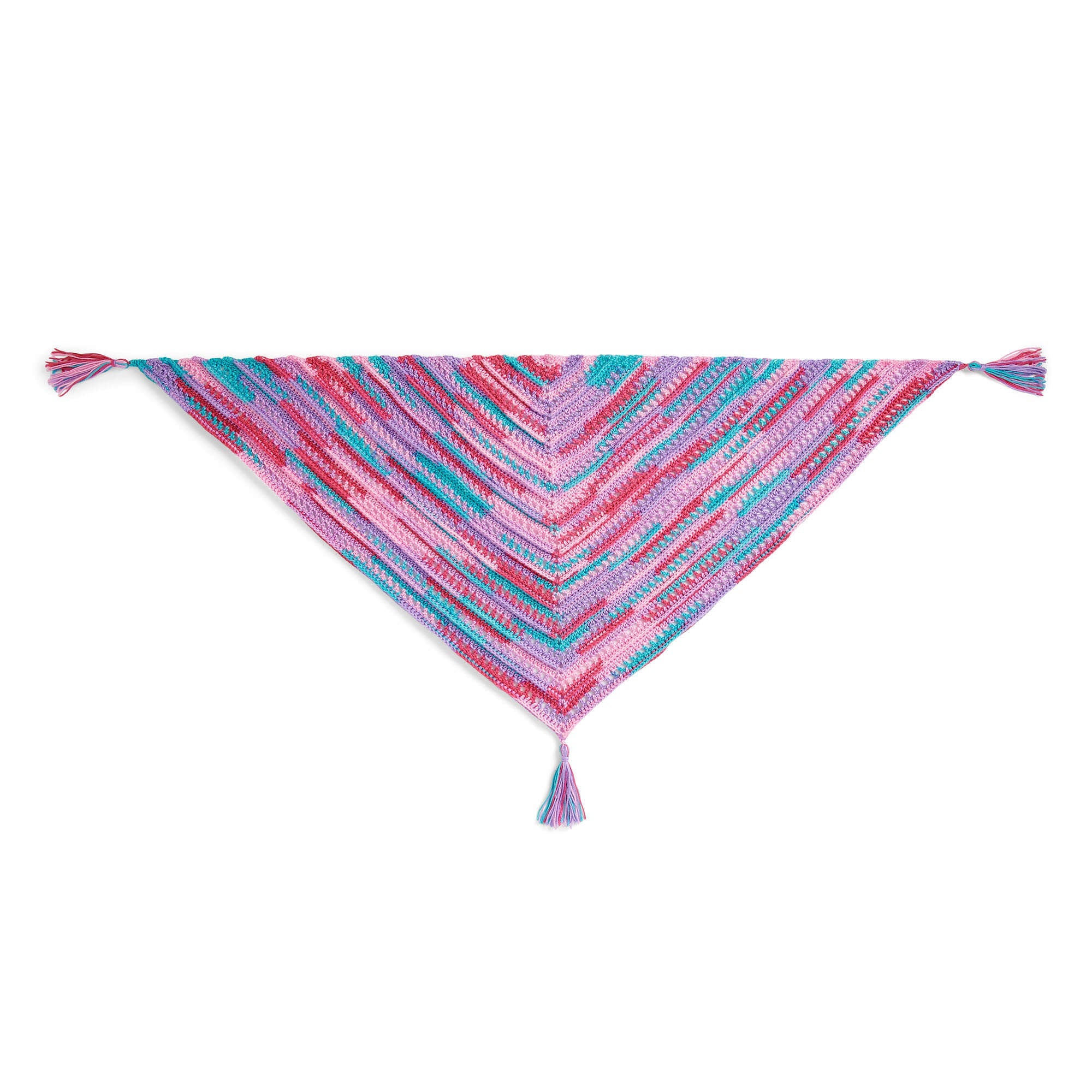 Caron Tassel Edge Shawl (Digital Download)
