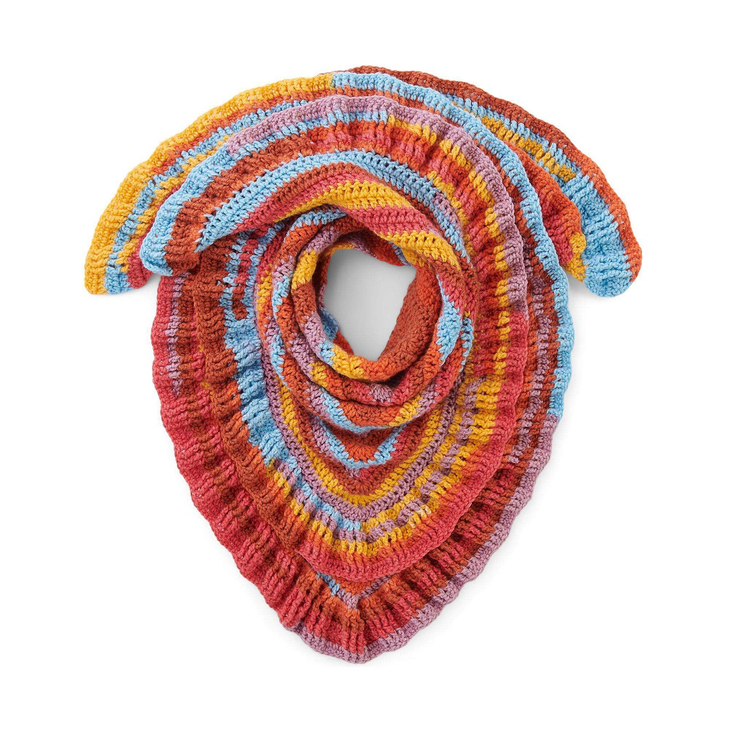Caron Ruffled Shawl (Digital Download)