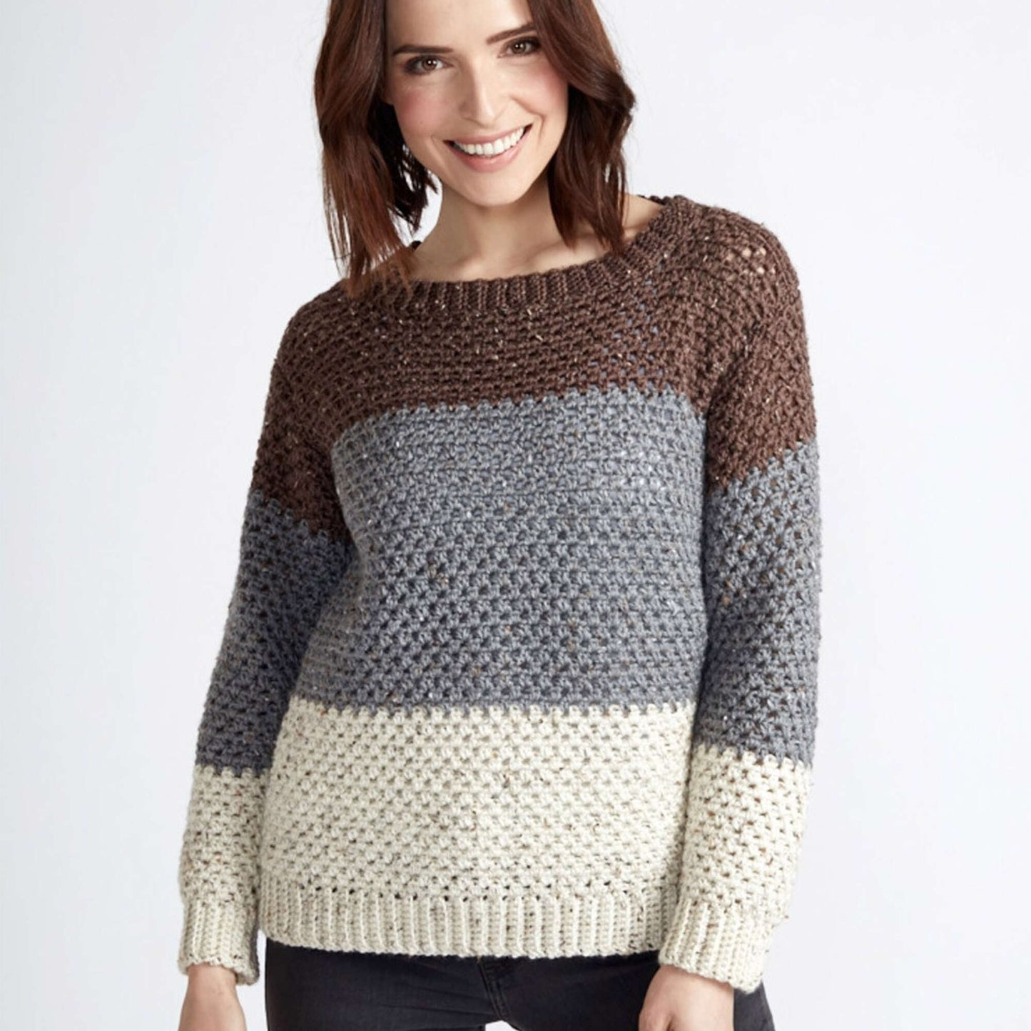 Caron Stepping Stones Crochet Pullover (Digital Download)
