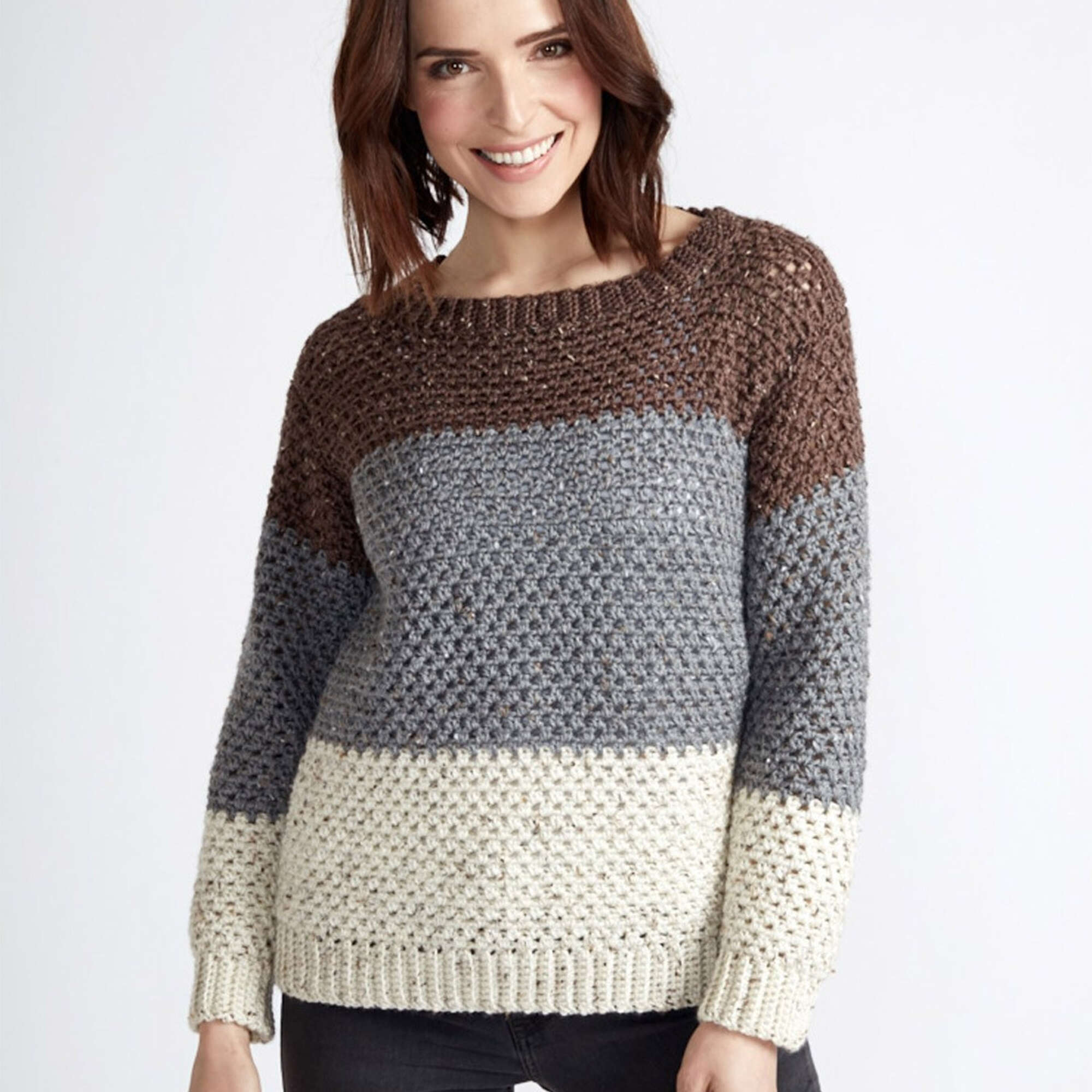 Caron Stepping Stones Crochet Pullover (Digital Download)